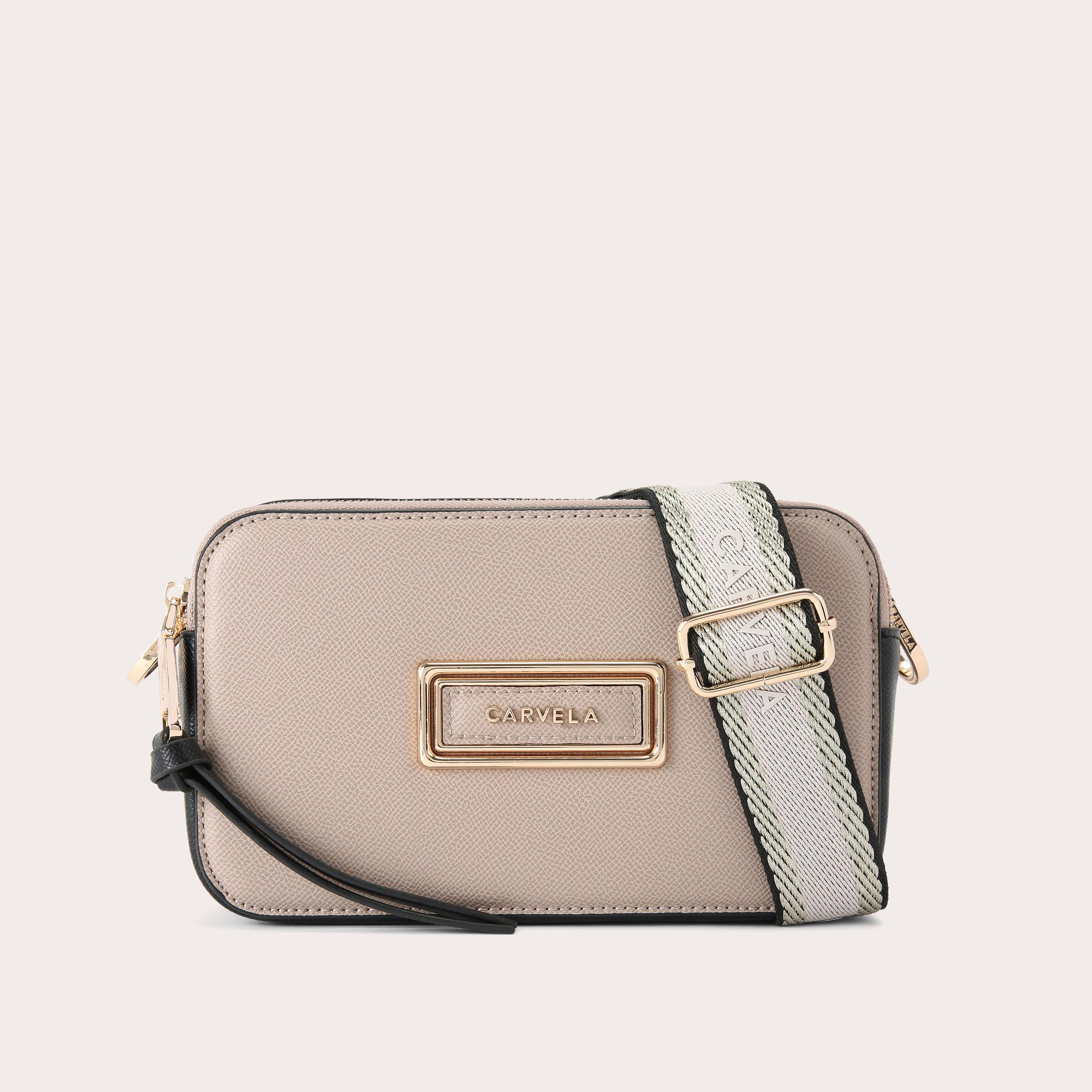 carvela ROMA RECTANGLE CAMERA Taupe Camera Bag by CARVELA