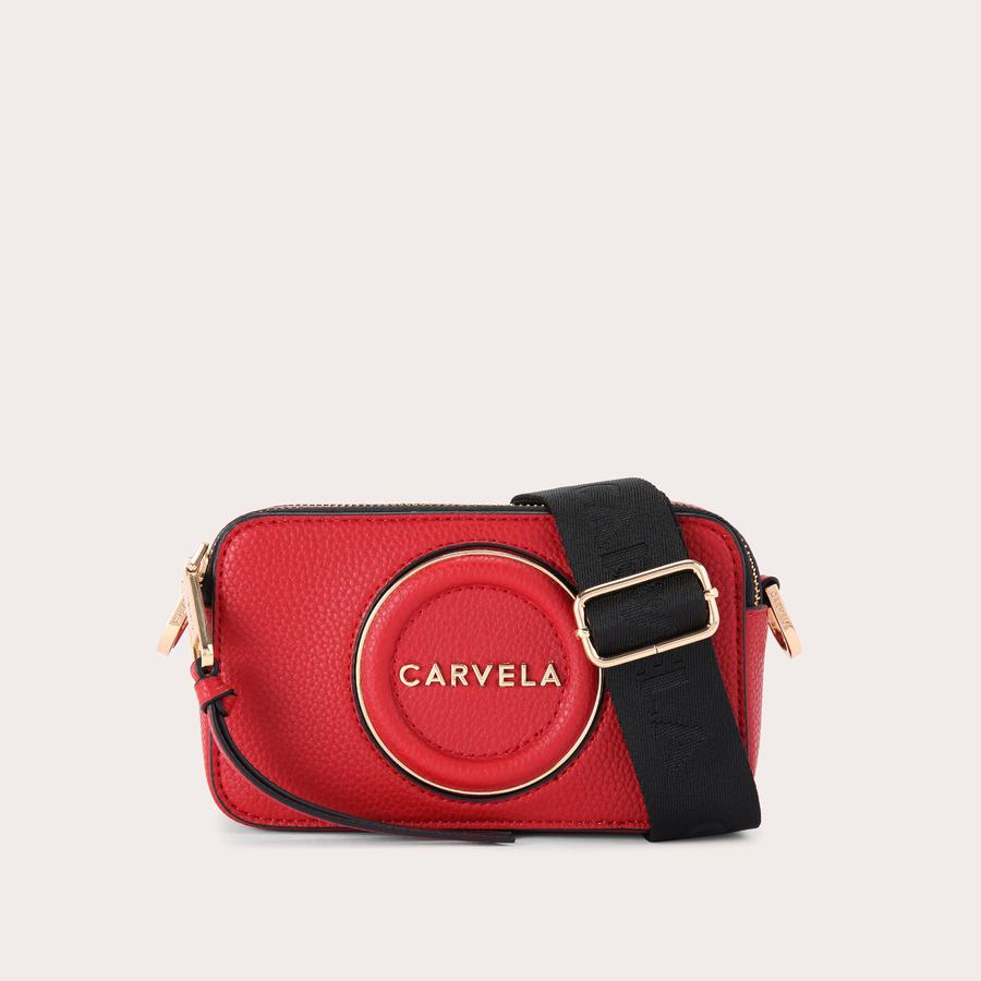 MINI ROMA CIRCLE Red Camera Bag by CARVELA