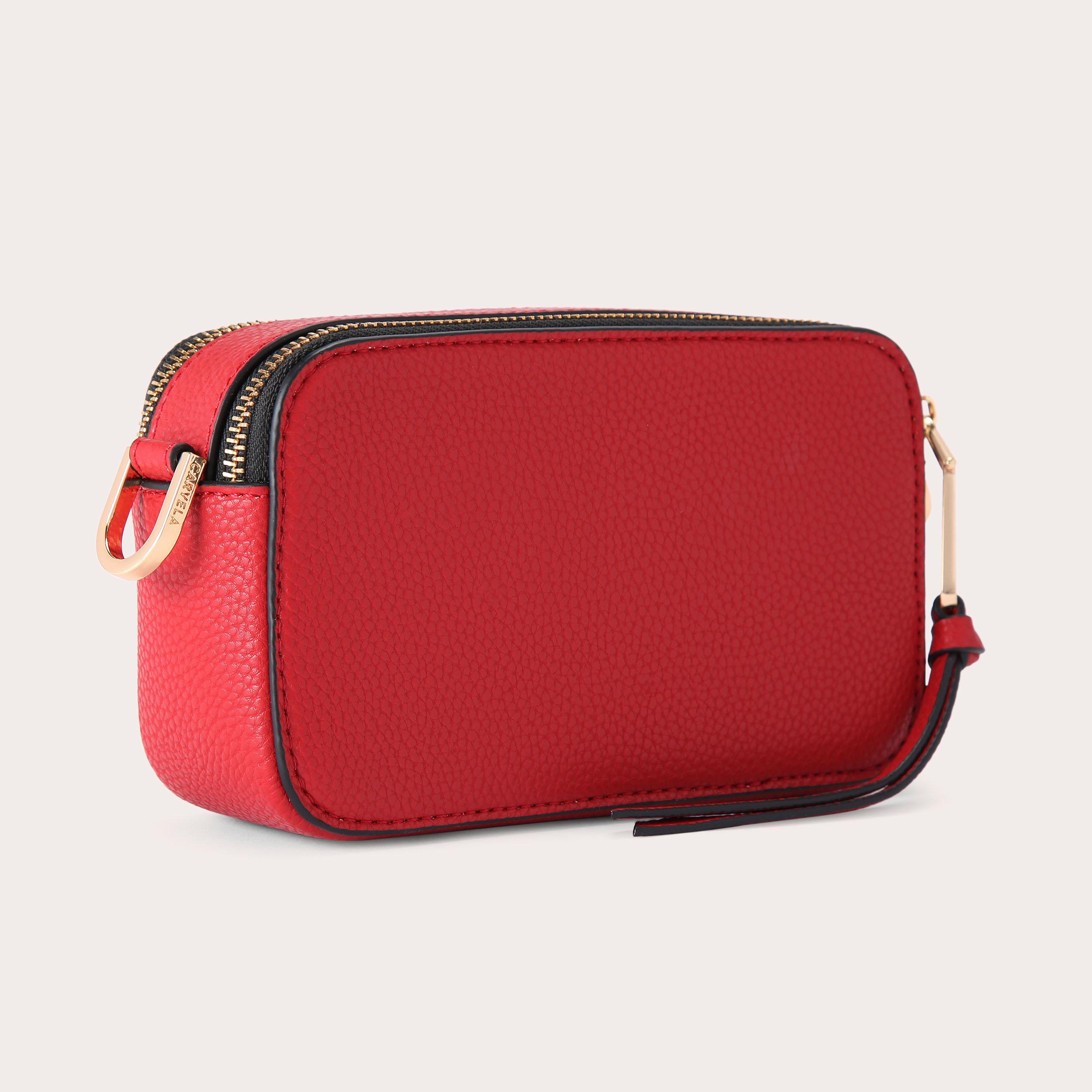 MINI ROMA CIRCLE Red Camera Bag by CARVELA