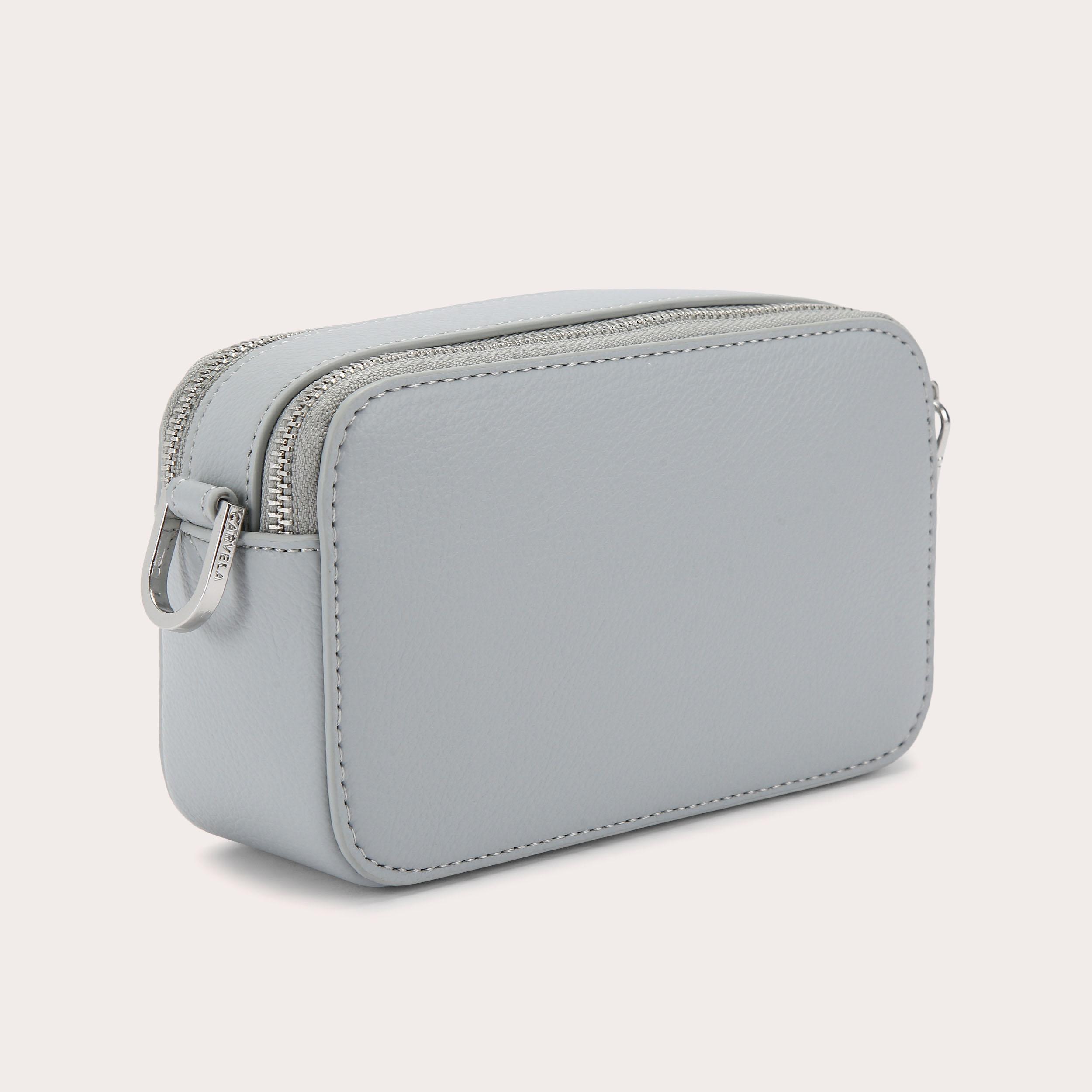 MINI ROMA CIRCLE Pale Blue Mini Circle Camera Bag by CARVELA