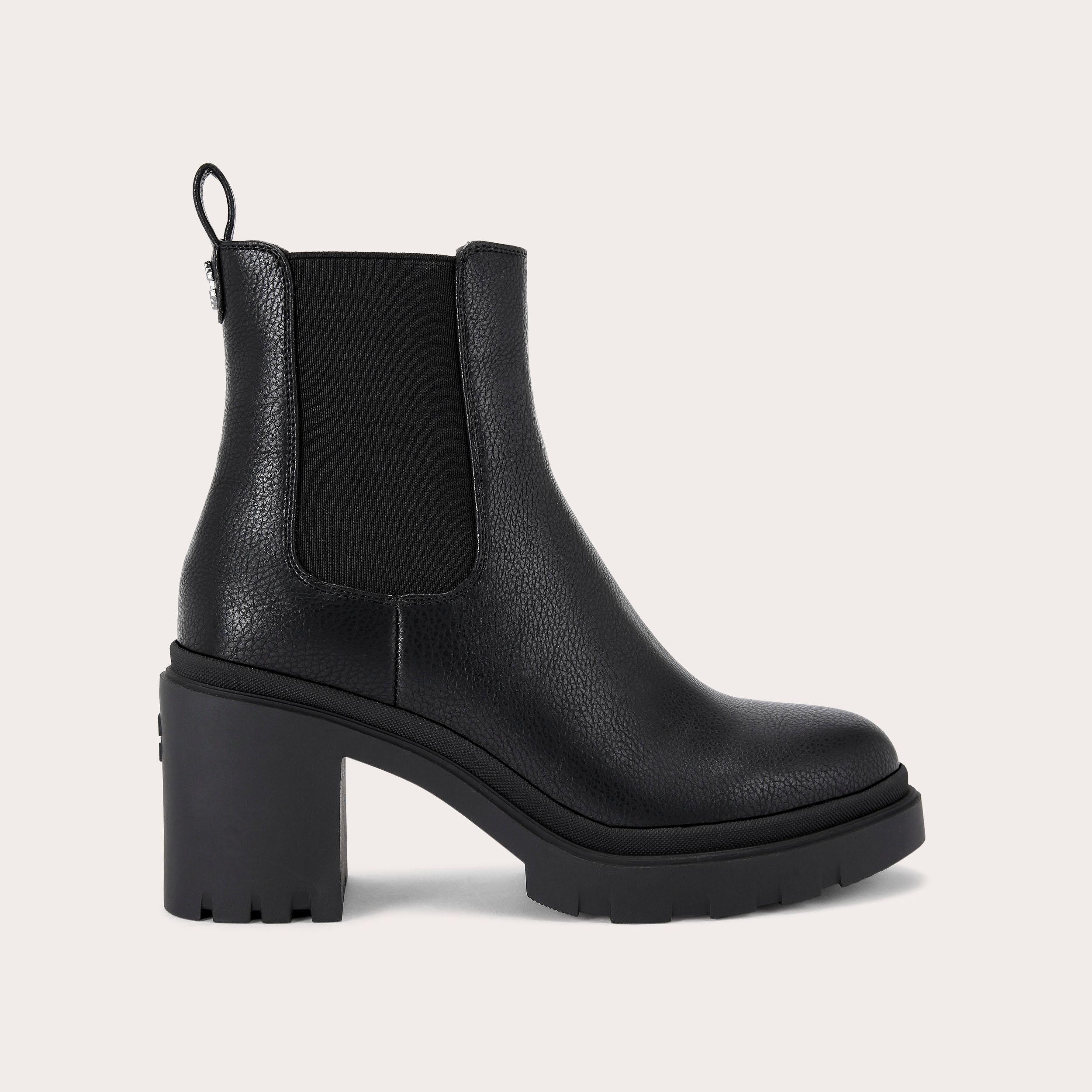 BOULDER HEEELED ANKLE Black Ankle Boot by CARVELA