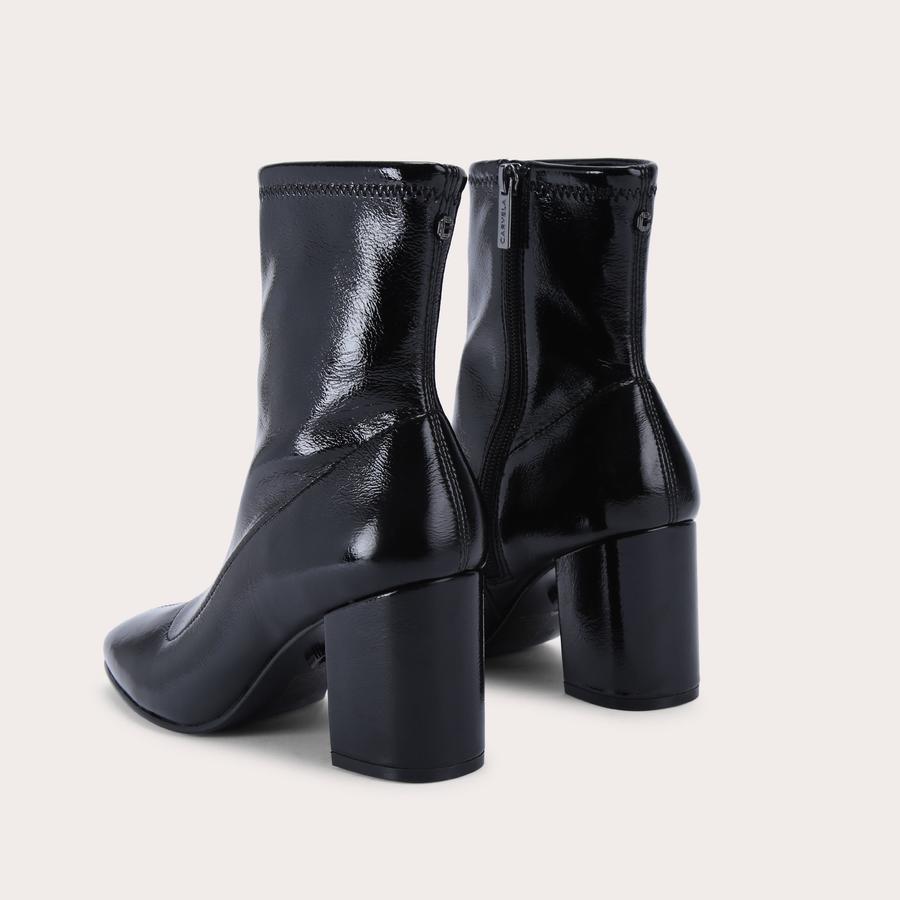 STRUT ANKLE Black Patent Ankle Boot by CARVELA