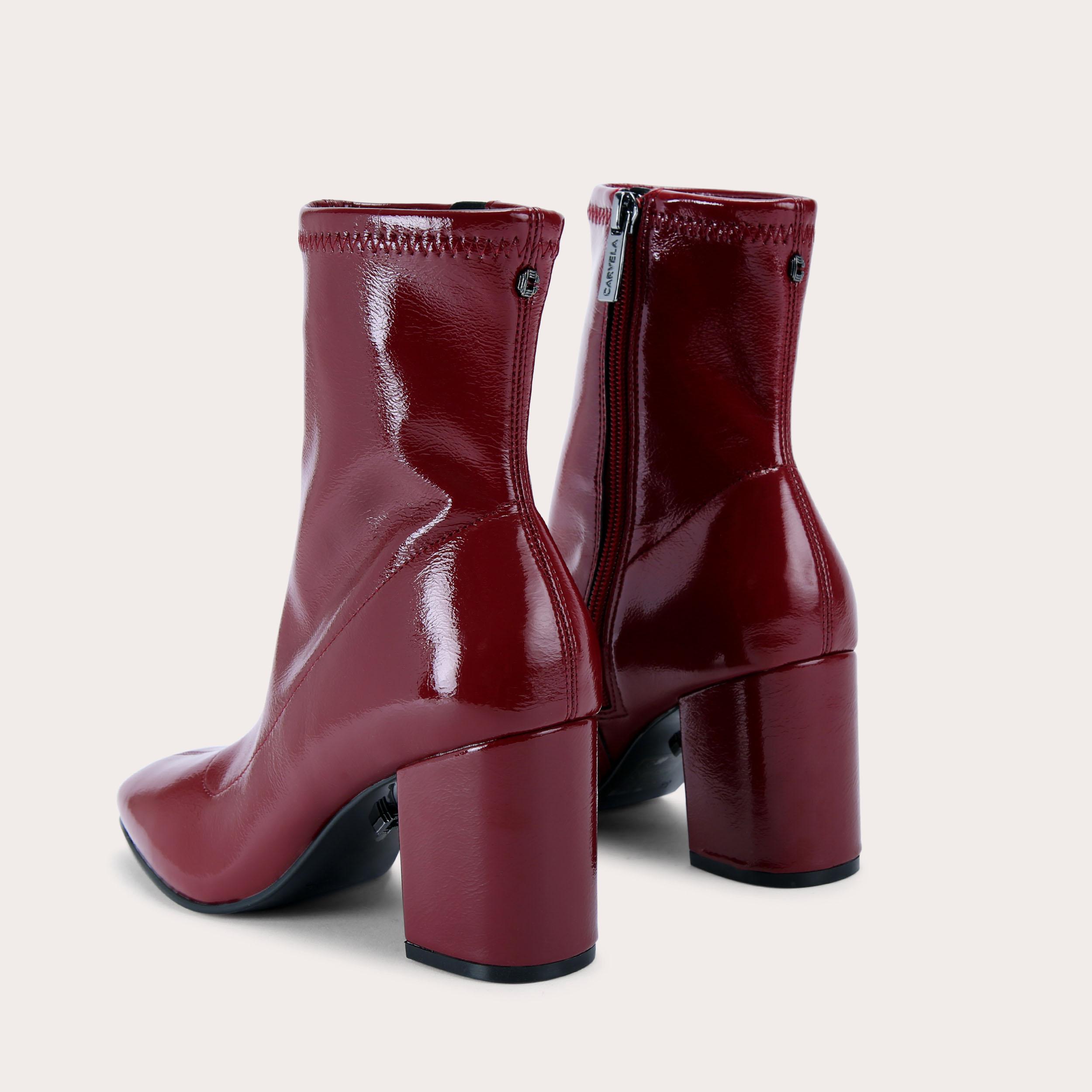 carvela patent ankle boots