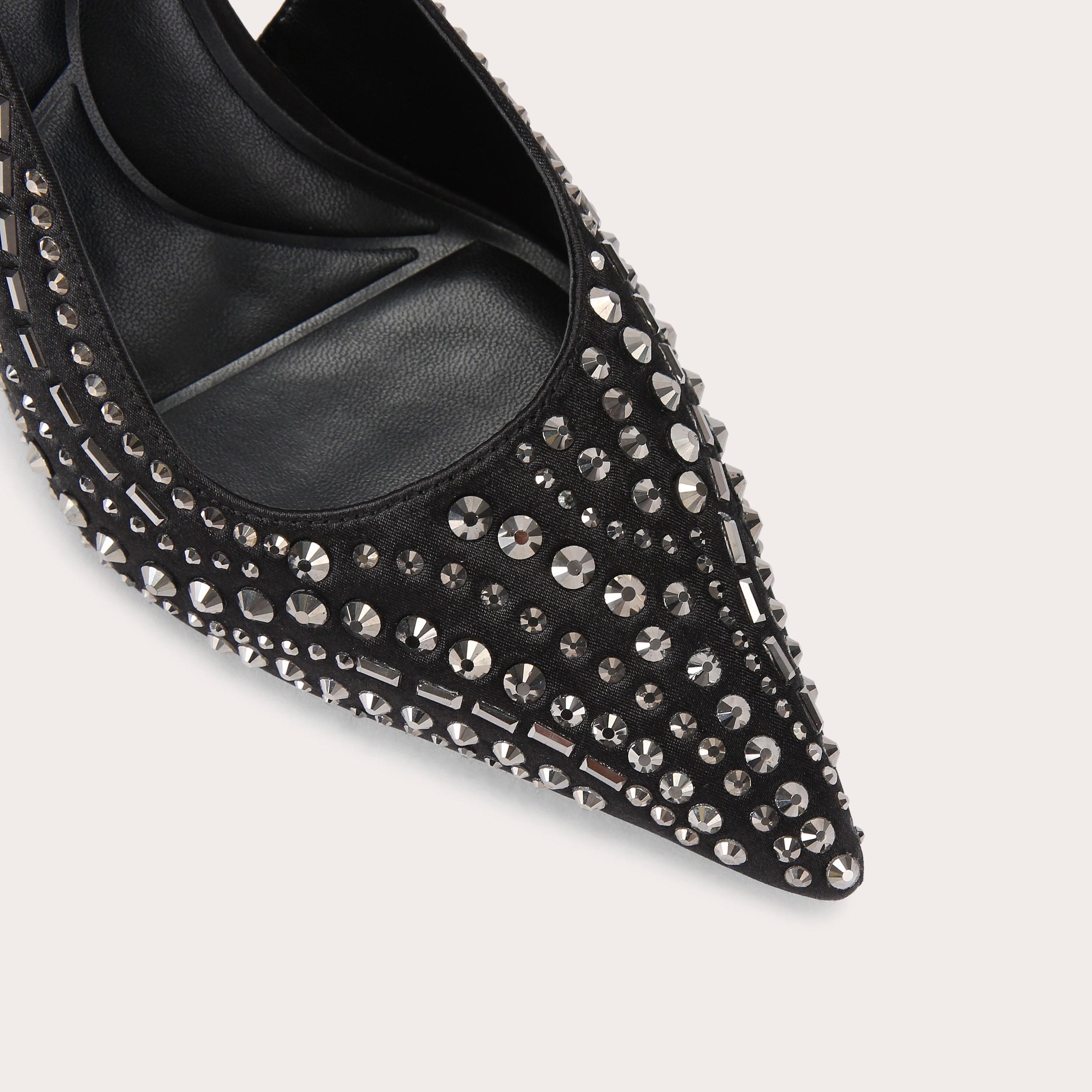 Black studded heels hotsell