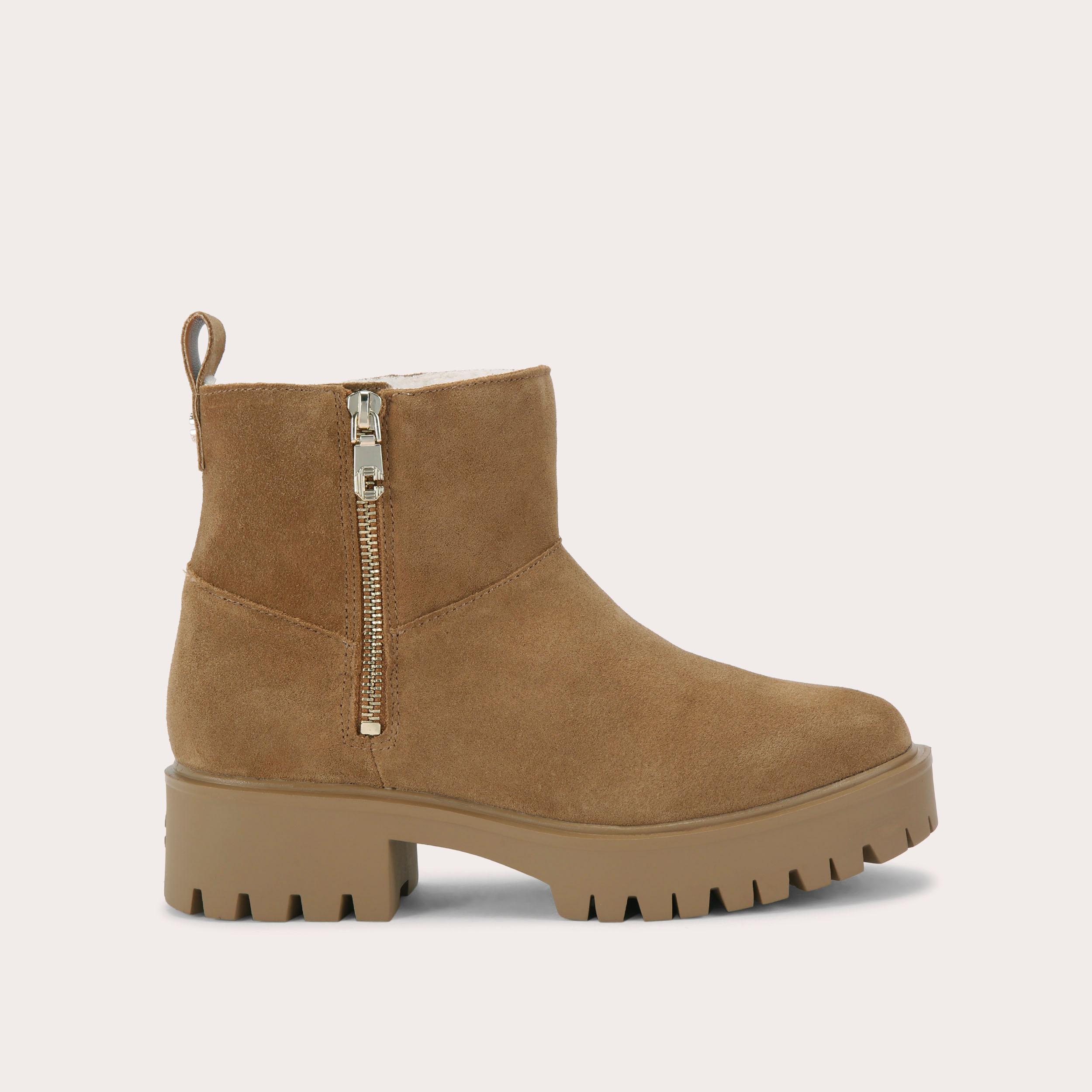 carvela LIMIT FUR Tan Suede Ankle Boot by CARVELA