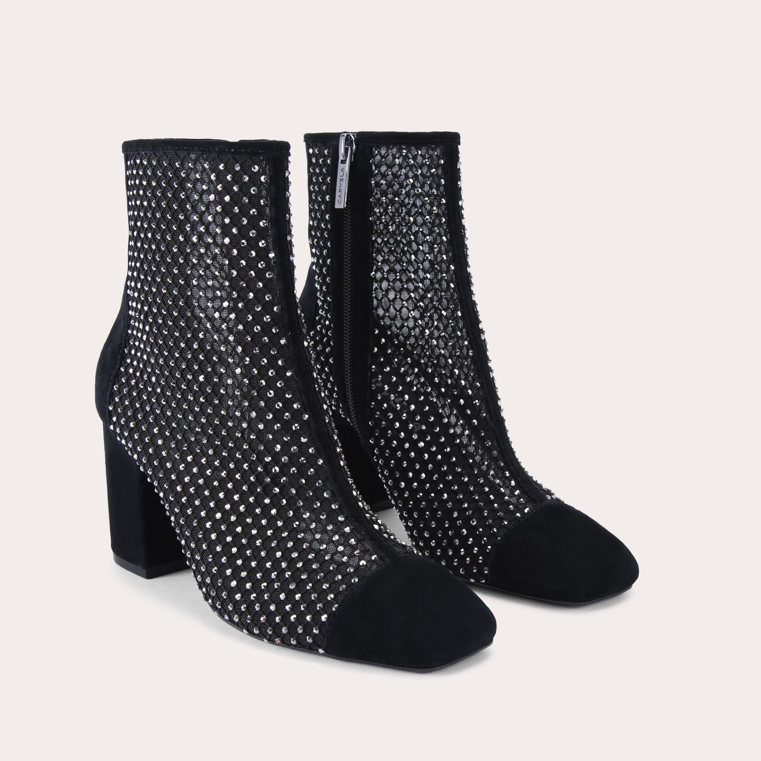 HOTSOX ANKLE BLOCK Crystal Ankle Boot by CARVELA