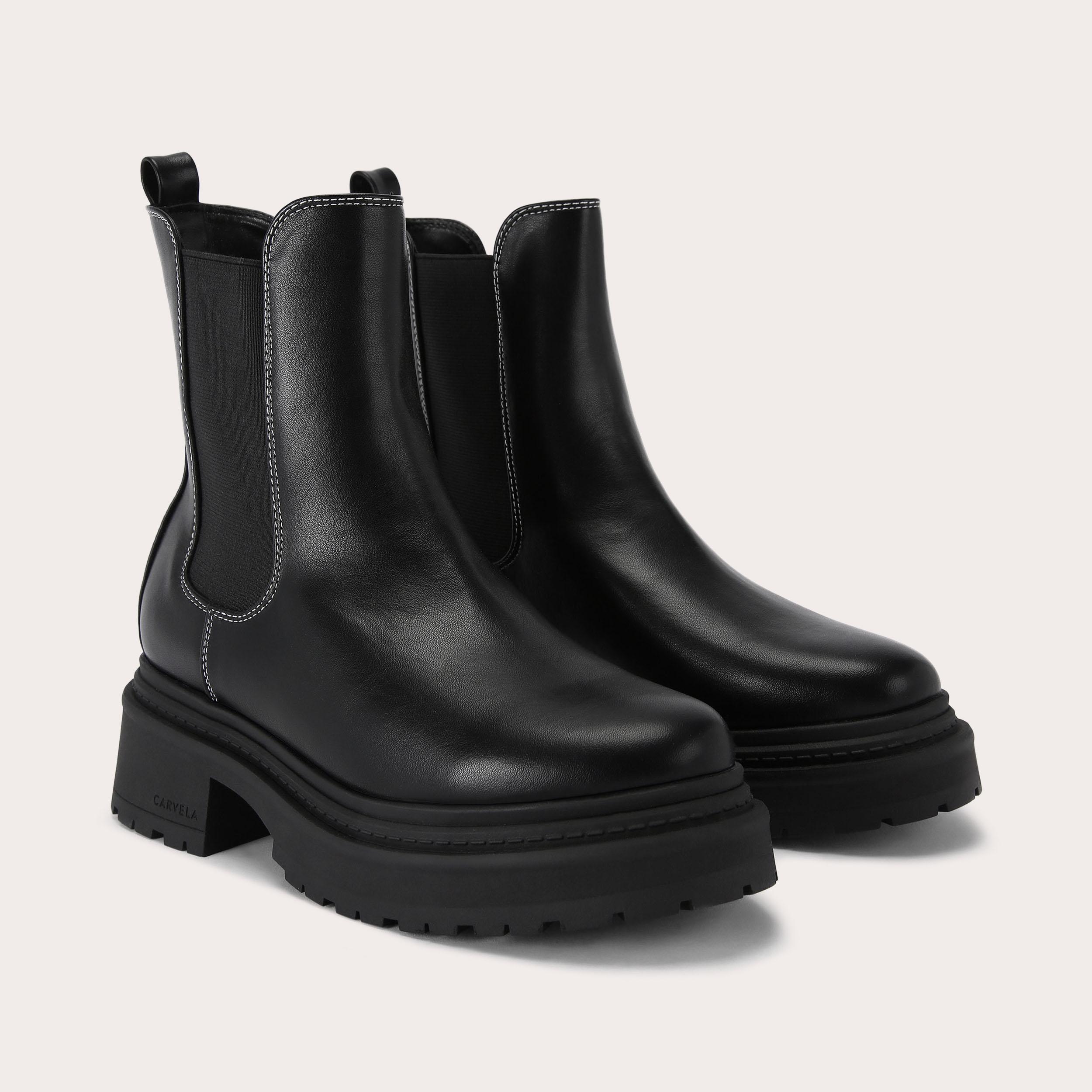 COLLIDE CHELSEA Black Chelsea Boot by CARVELA