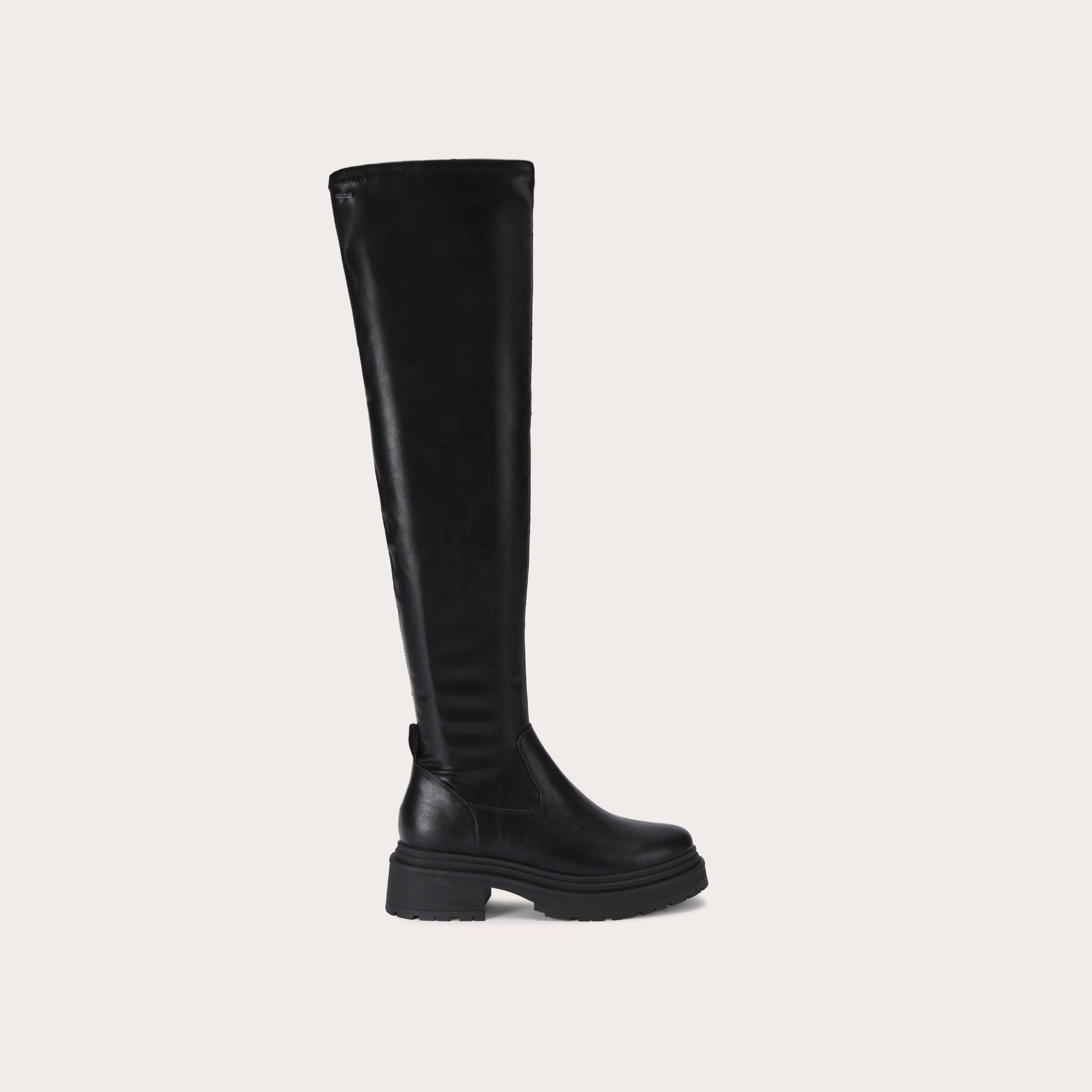 Carvela wasp knee high boots black hotsell