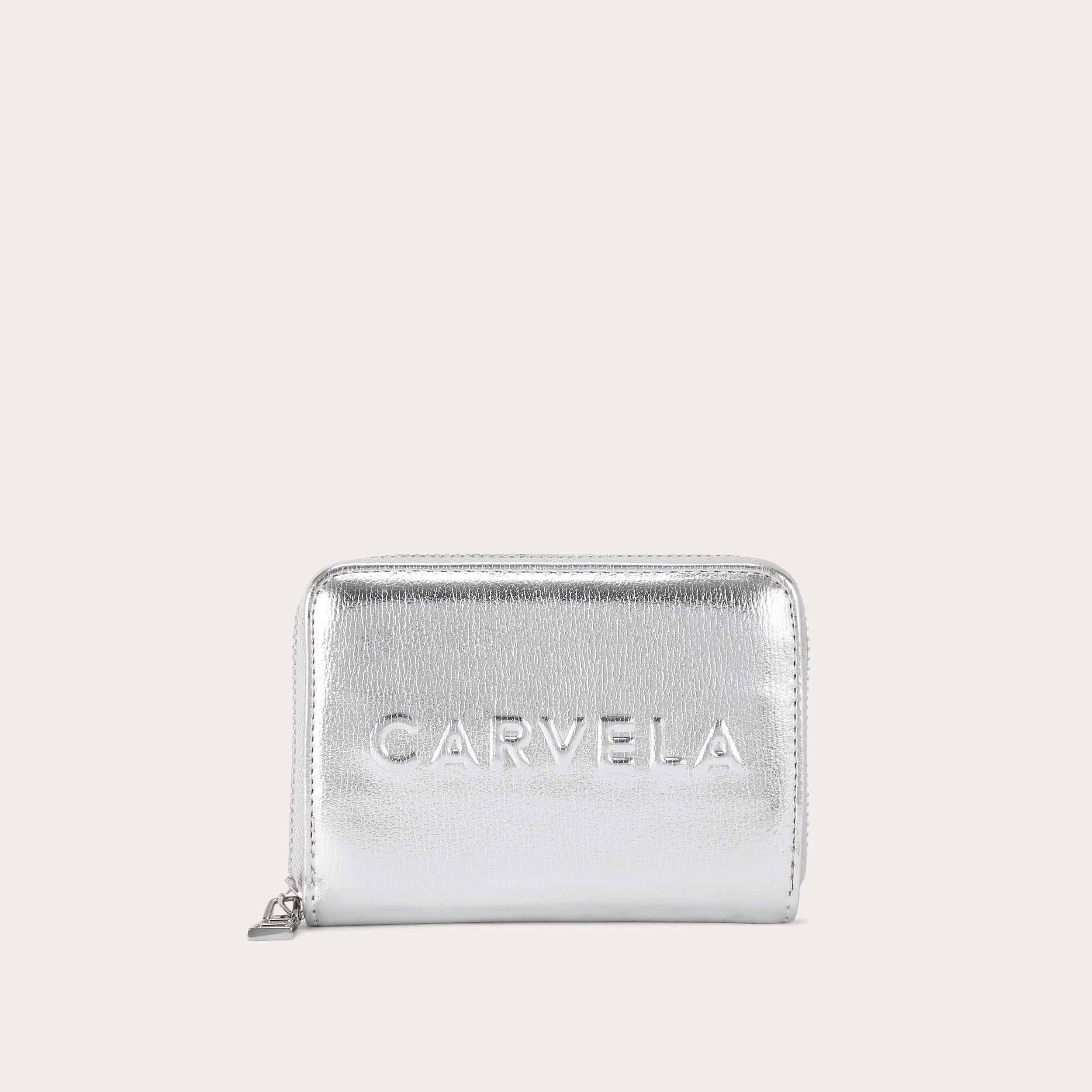 FRAME MINI PURSE Metallic Silver Purse by CARVELA