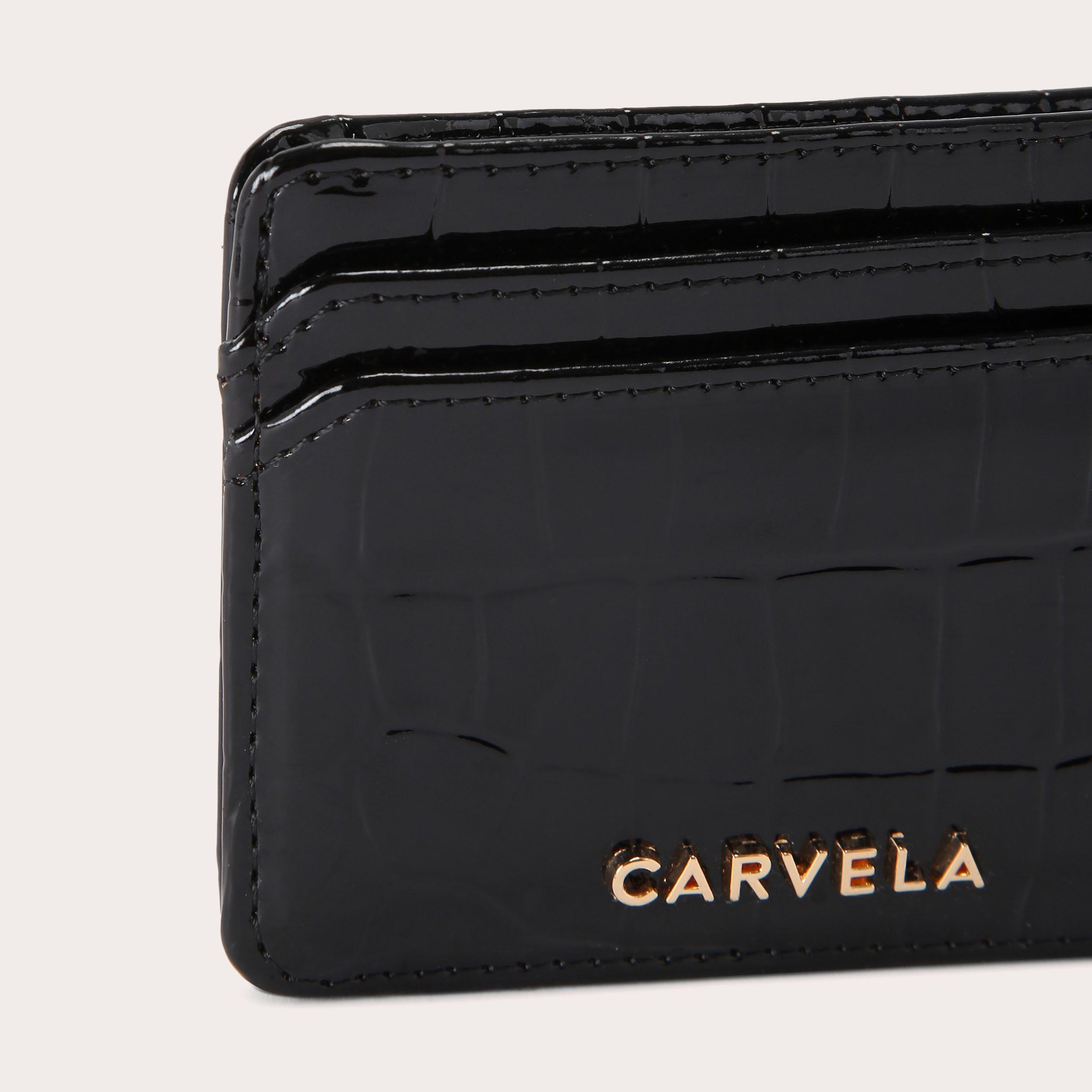レザー風【Carvela】Carvela フレーム ブラック ミニ財布 FRAME MINI PURSE - CARVELA HANDBAGS