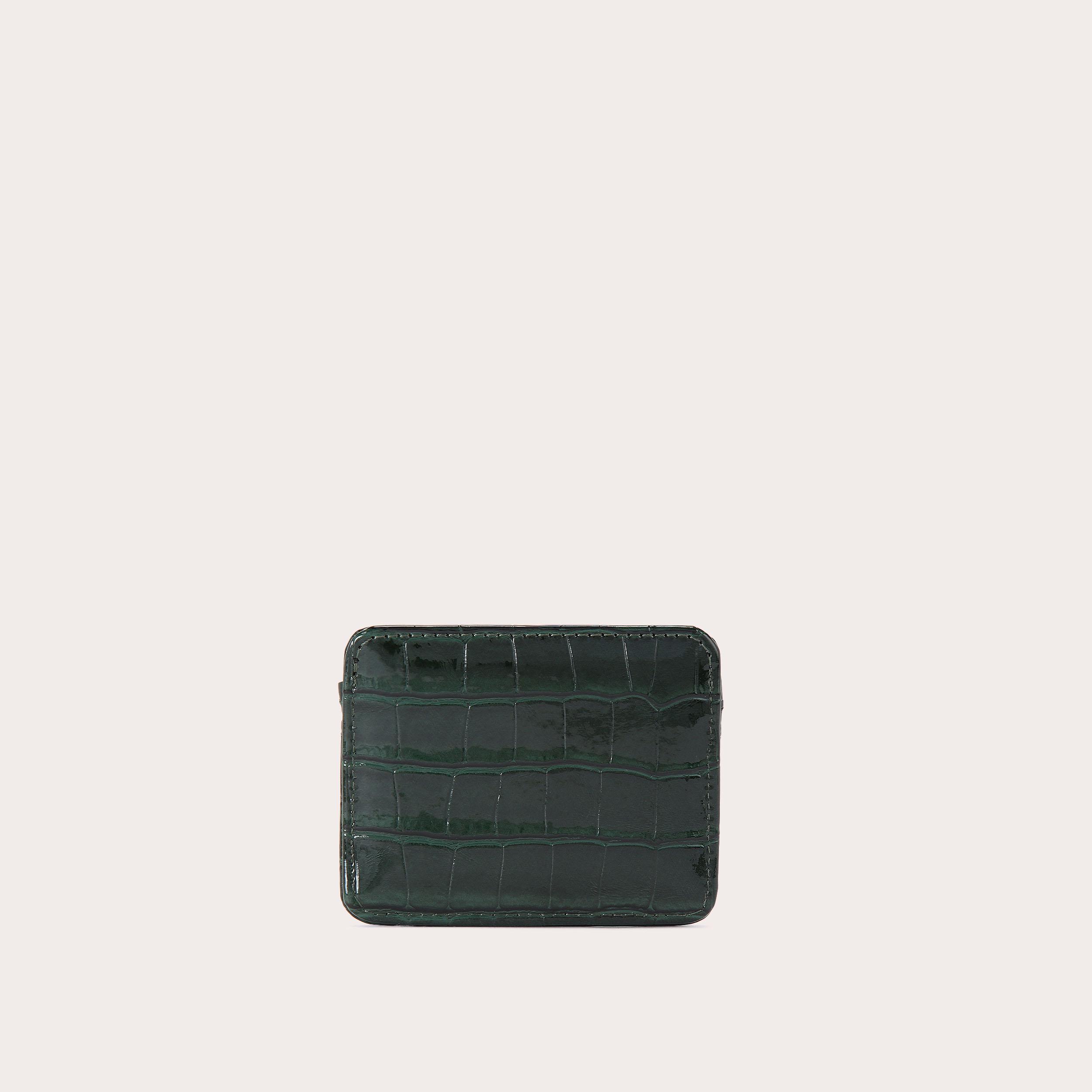 JESSICA CARD HOLDER Dark Green Card Holder by CARVELA