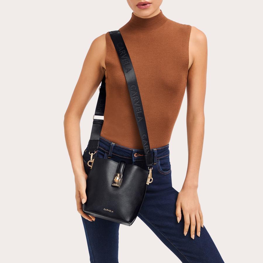 Black carvela crossbody bag online