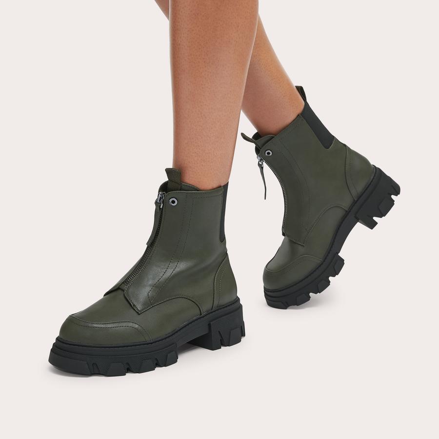 EXPLORER ZIP Khaki Chelsea Boot by CARVELA
