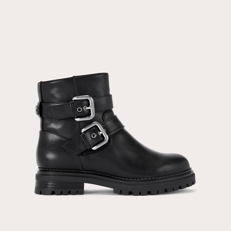 CAUTION BIKER Black Ankle Boot by CARVELA