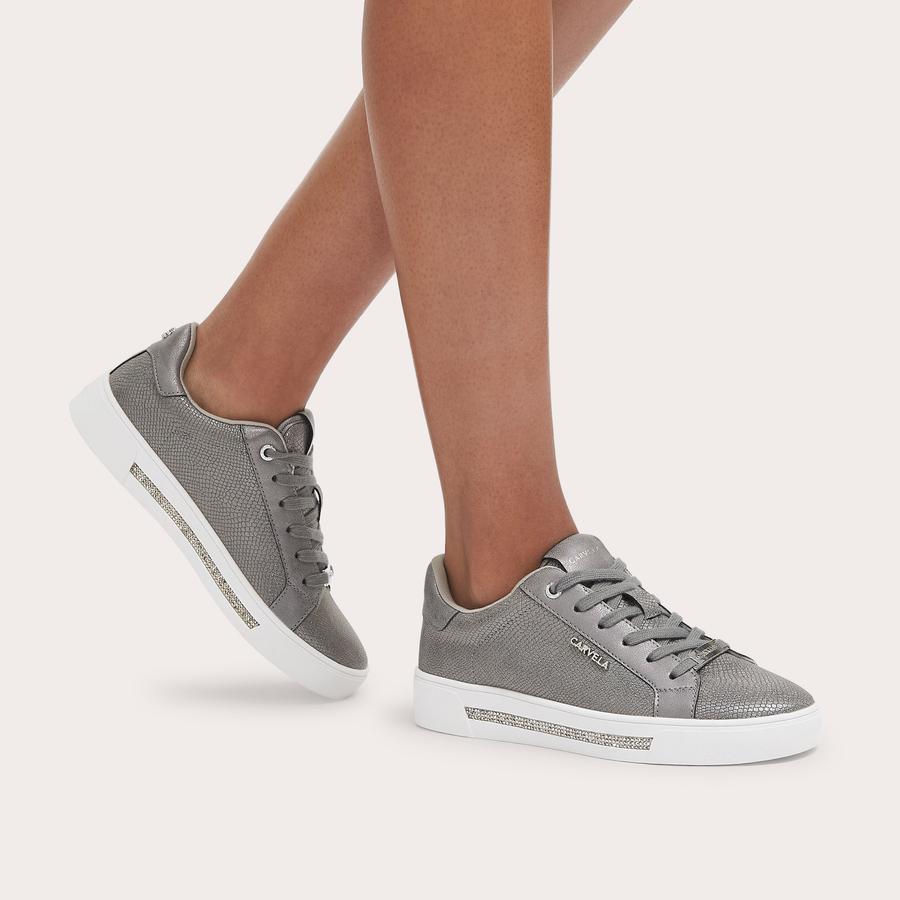 DIAMOND Grey Shiny Trainer by CARVELA
