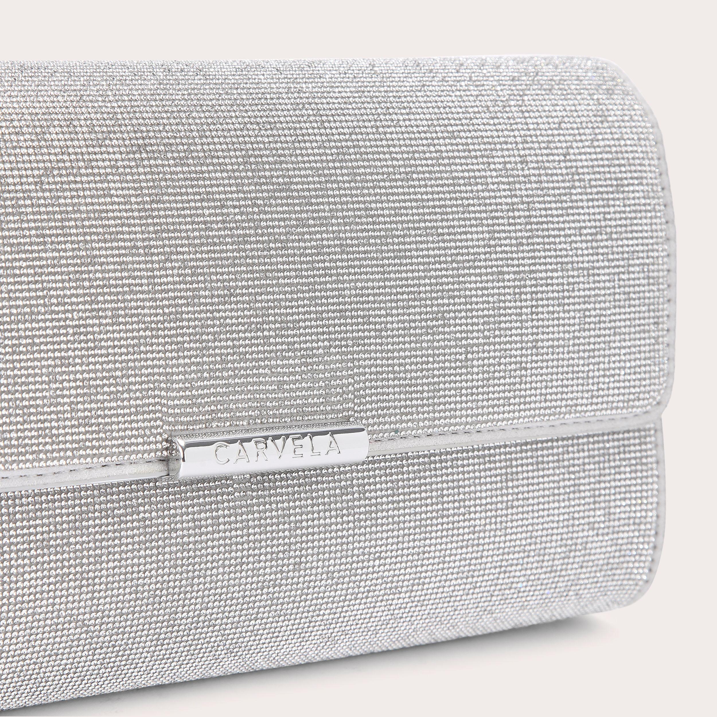 Silver sparkly clutch online