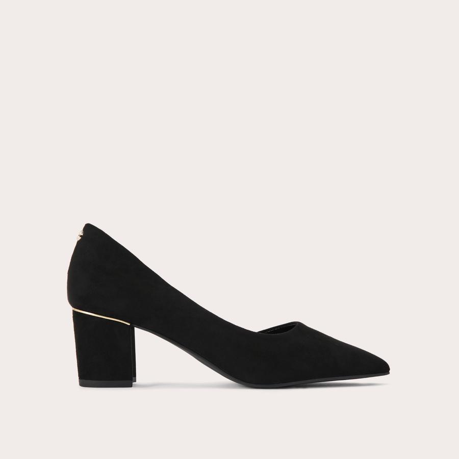 VIOLET Black Fabric Court Heels by CARVELA