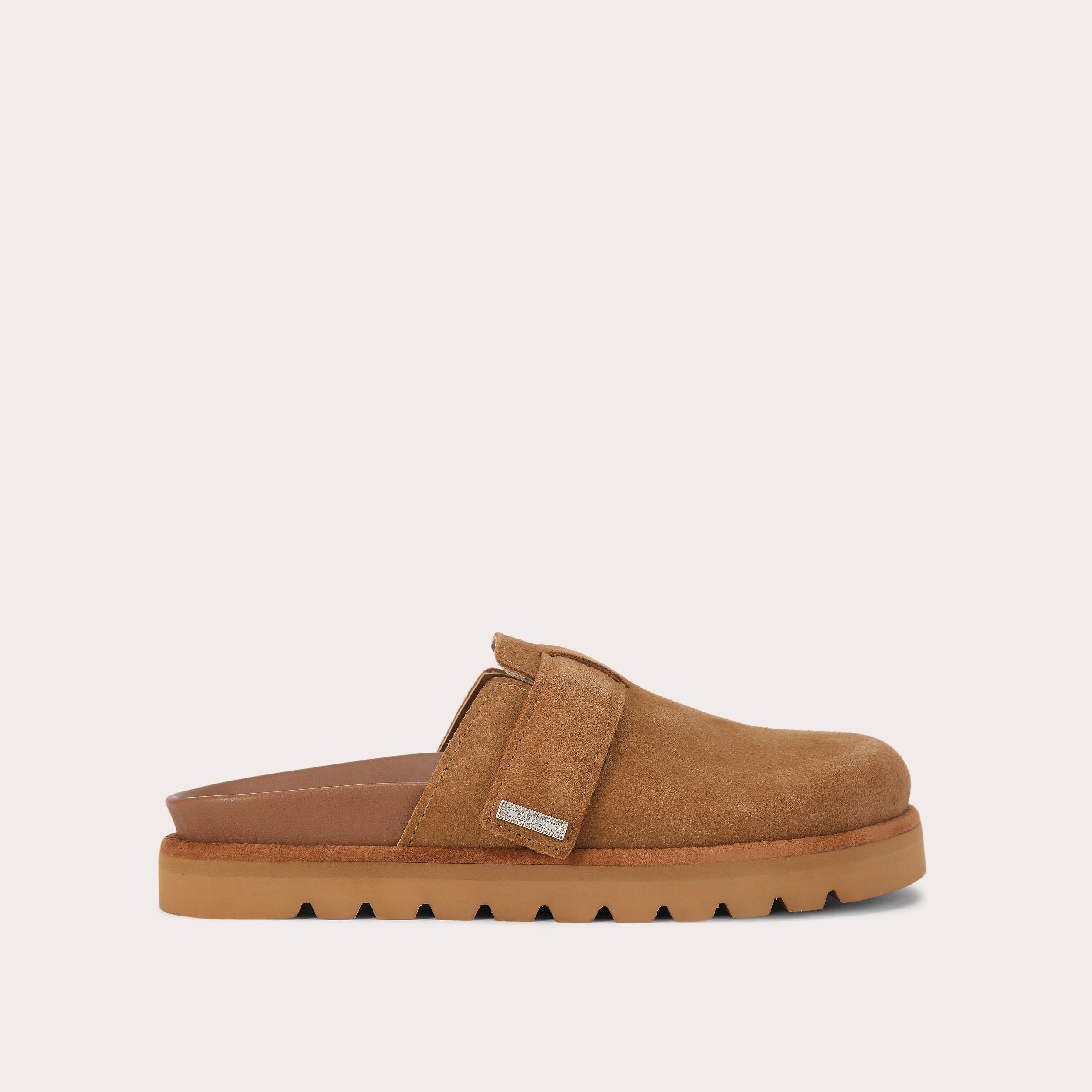 carvela DAZZLE MULE Camel Suede Slip On Shoe by CARVELA