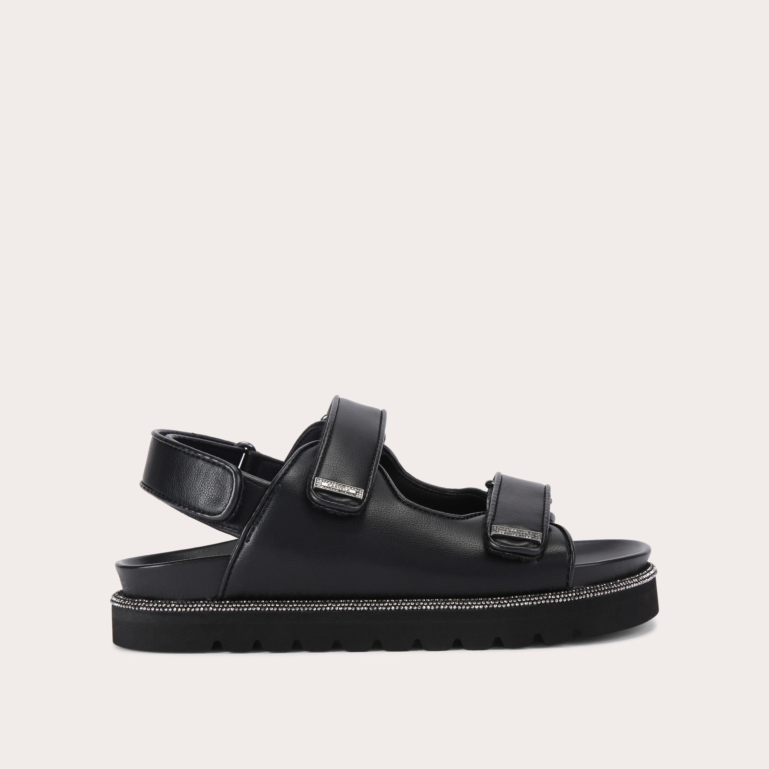 CLOUD MULE Black Sandals by CARVELA