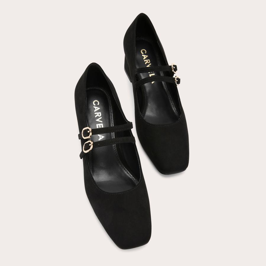 HARP Black Fabric Mary Jane by CARVELA