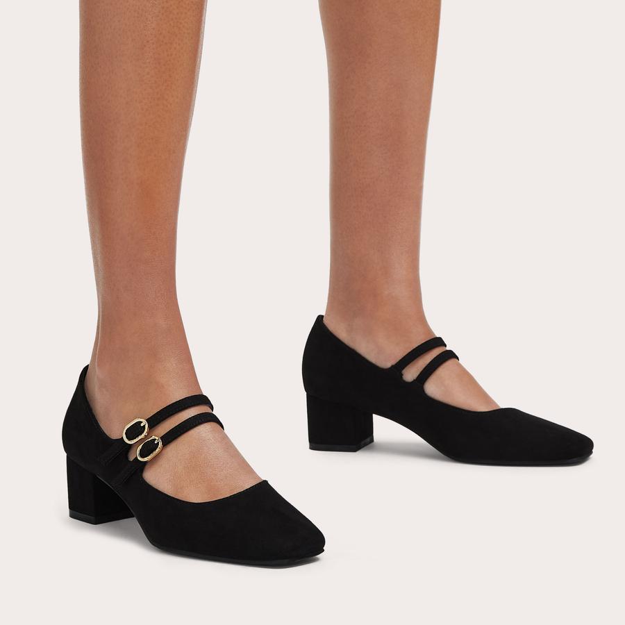 HARP Black Fabric Mary Jane by CARVELA