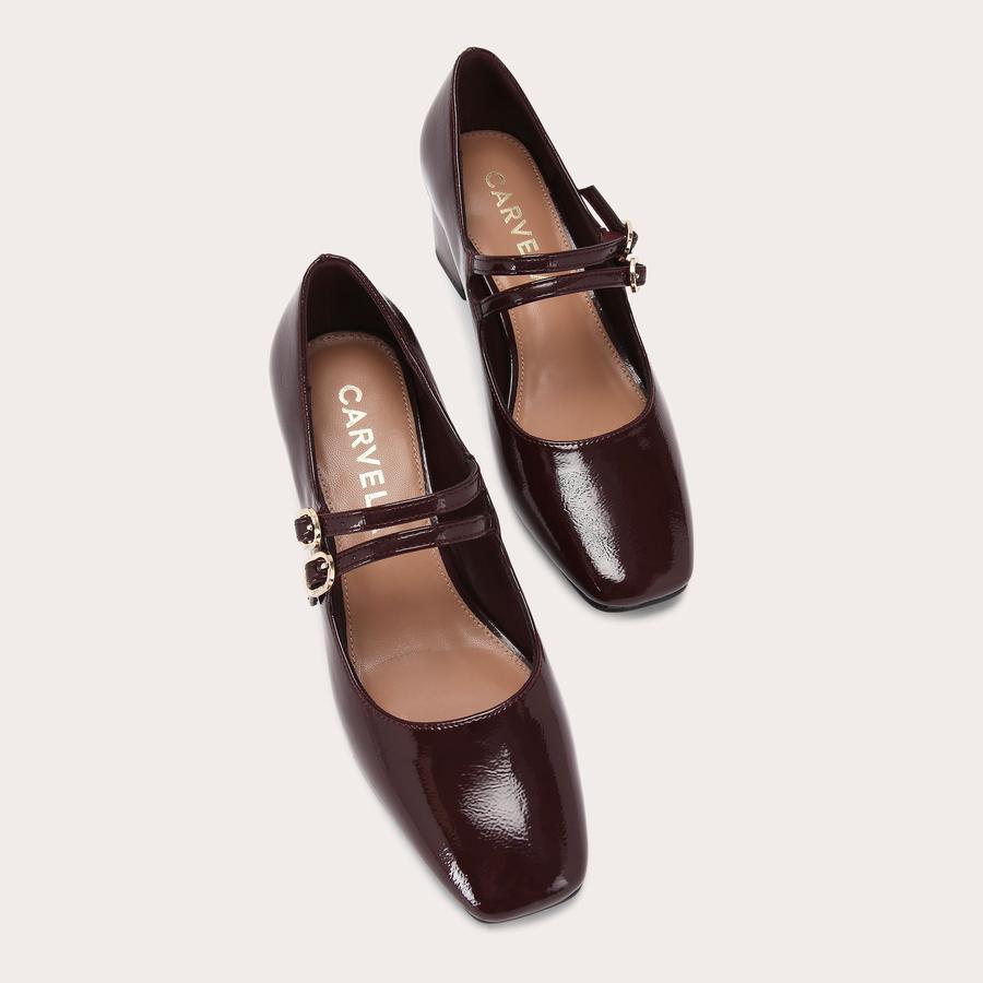 HARP Wine Patent Mary Jane Heel by CARVELA