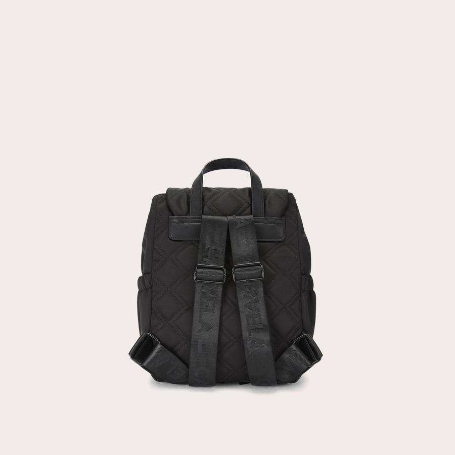 TAYLOR MIDI BACKPACK Black Nylon Backpack by CARVELA