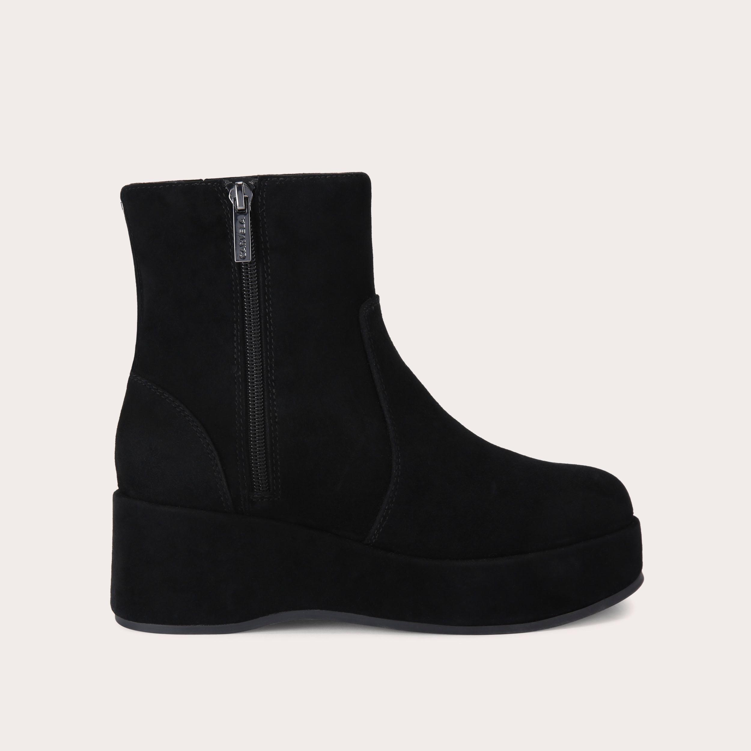 APRES ANKLE Black Suede Ankle Boot by CARVELA