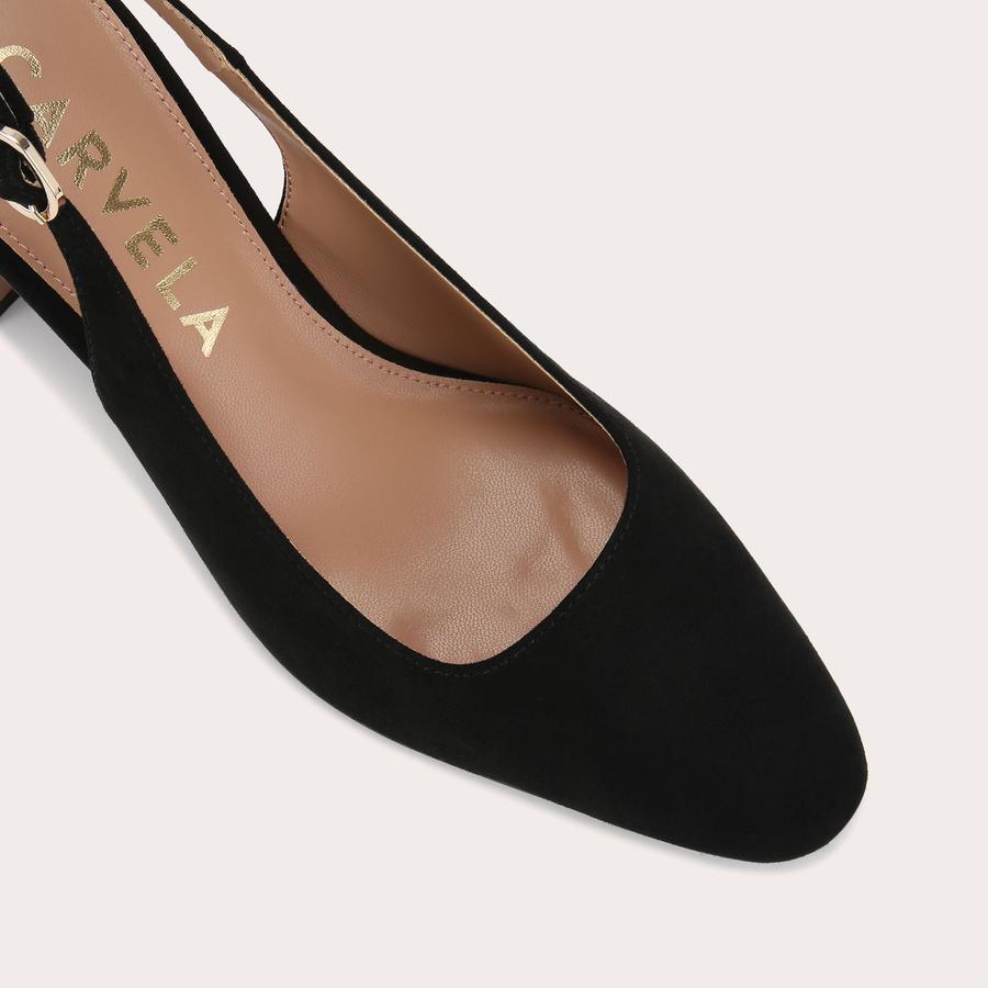 Black flat heels discount