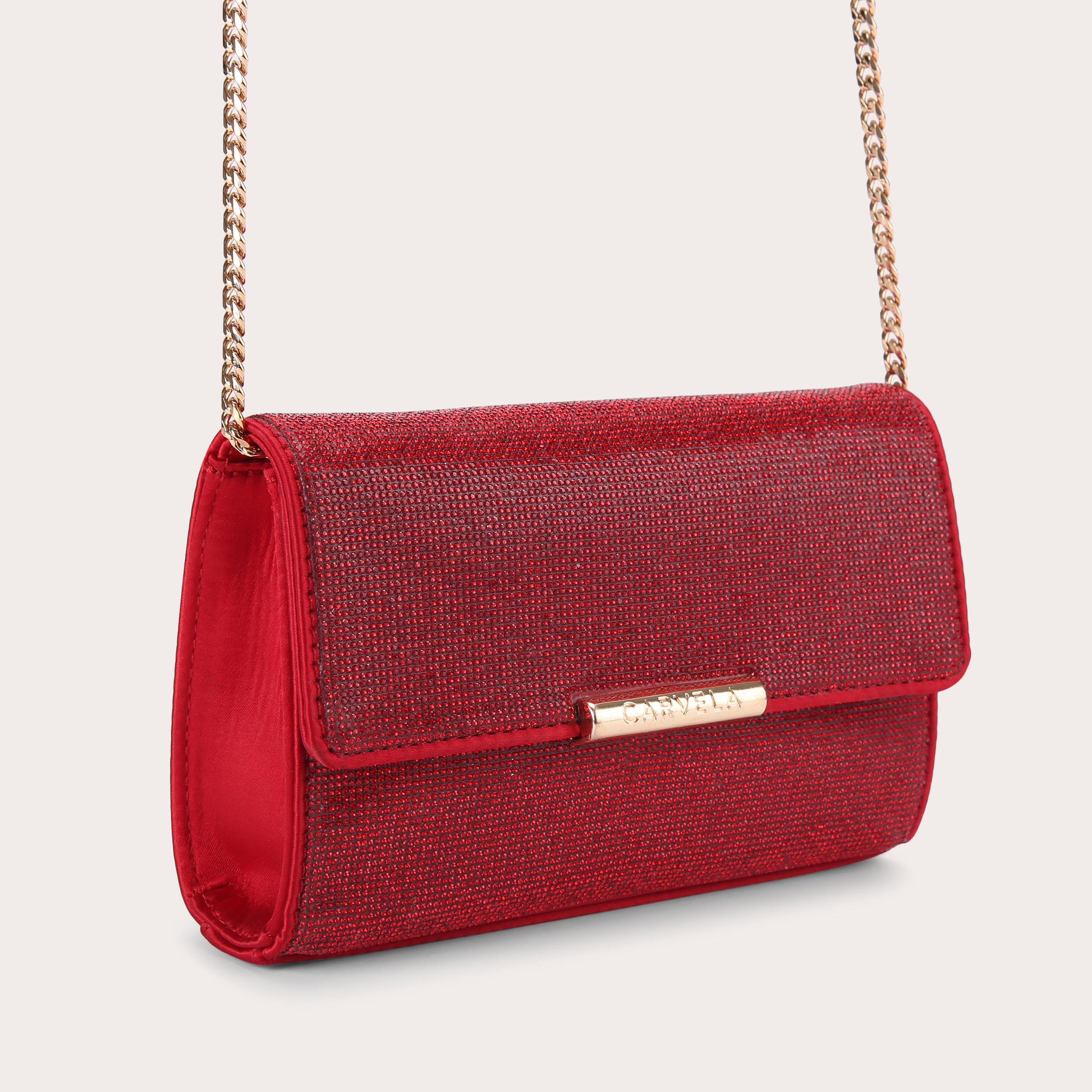 Red small clutch bag sale