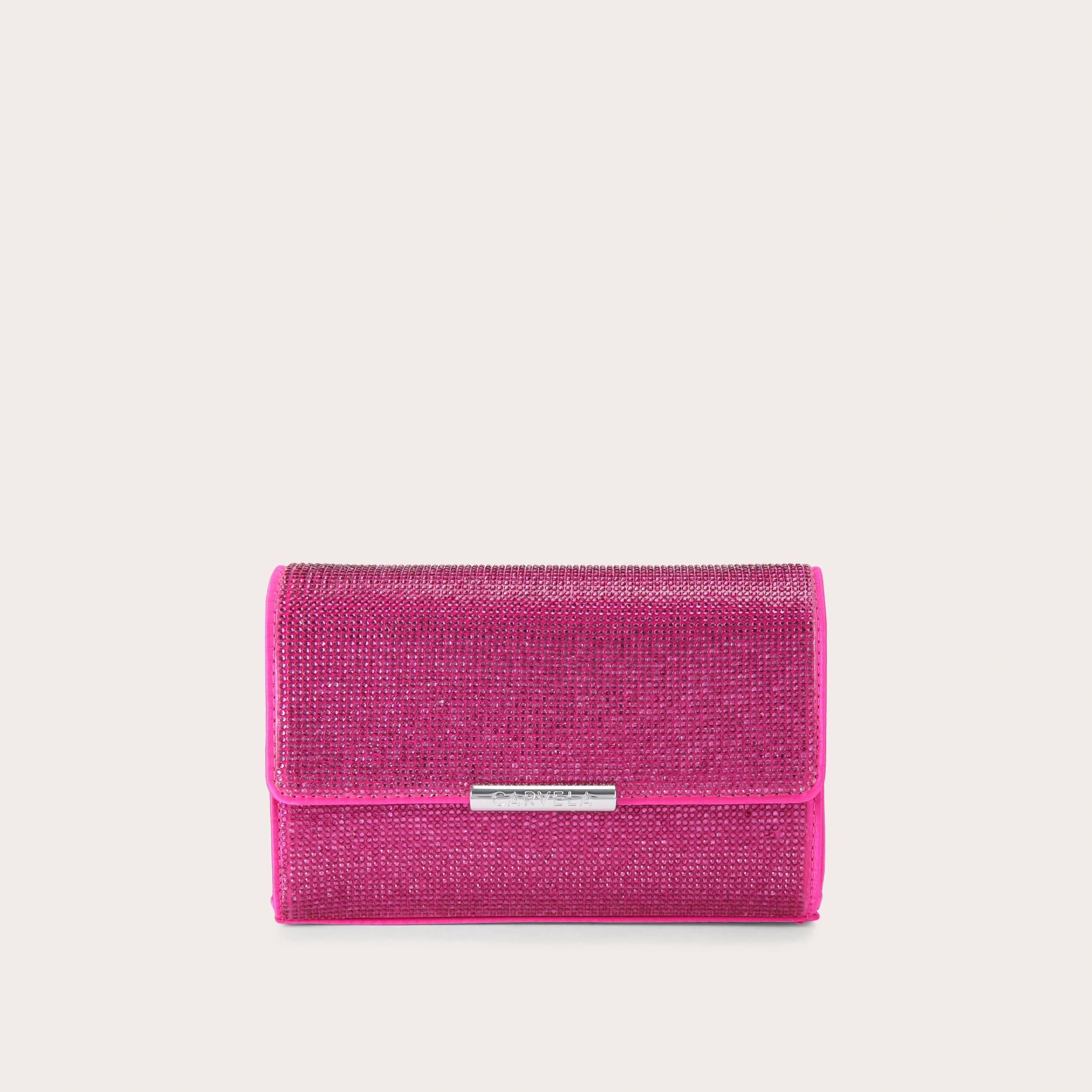 carvela GALA CLUTCH 2 Fuchsia Crystal Clutch Bag by CARVELA