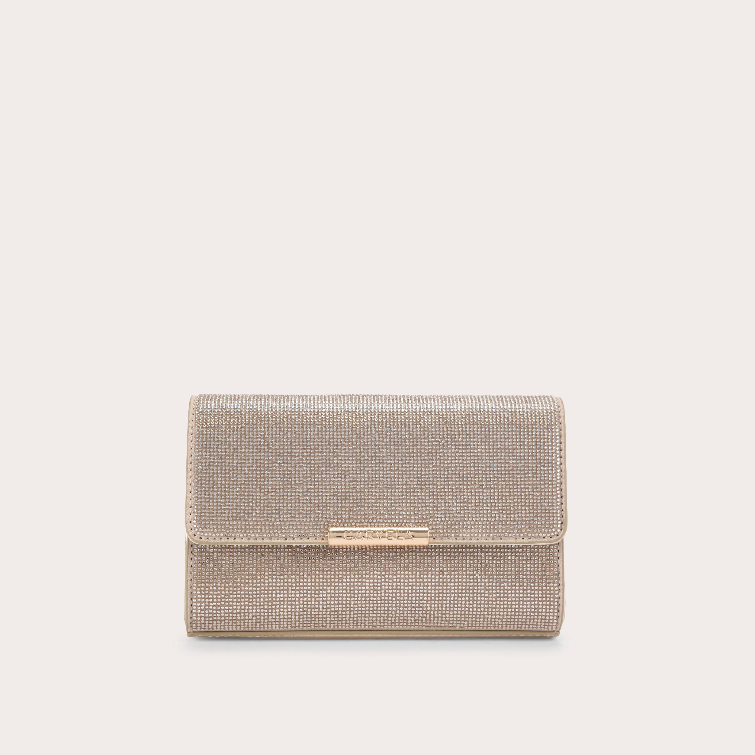 Carvela gold clutch bag online