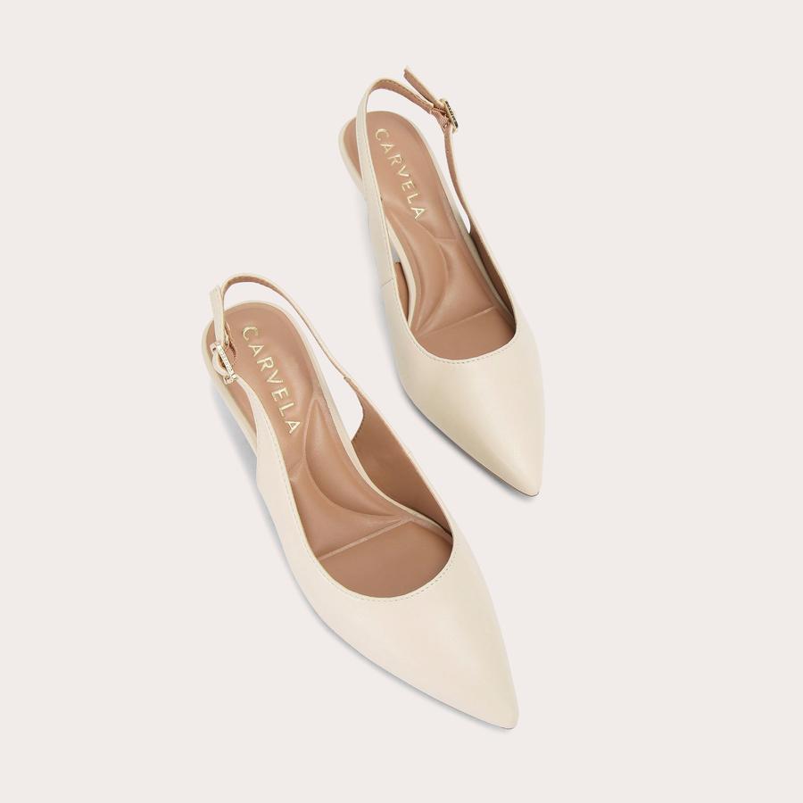 ALLEGRA SLING Bone Slingback Heel by CARVELA ALLEGRA SLING Bone Slingback Heel by CARVELA