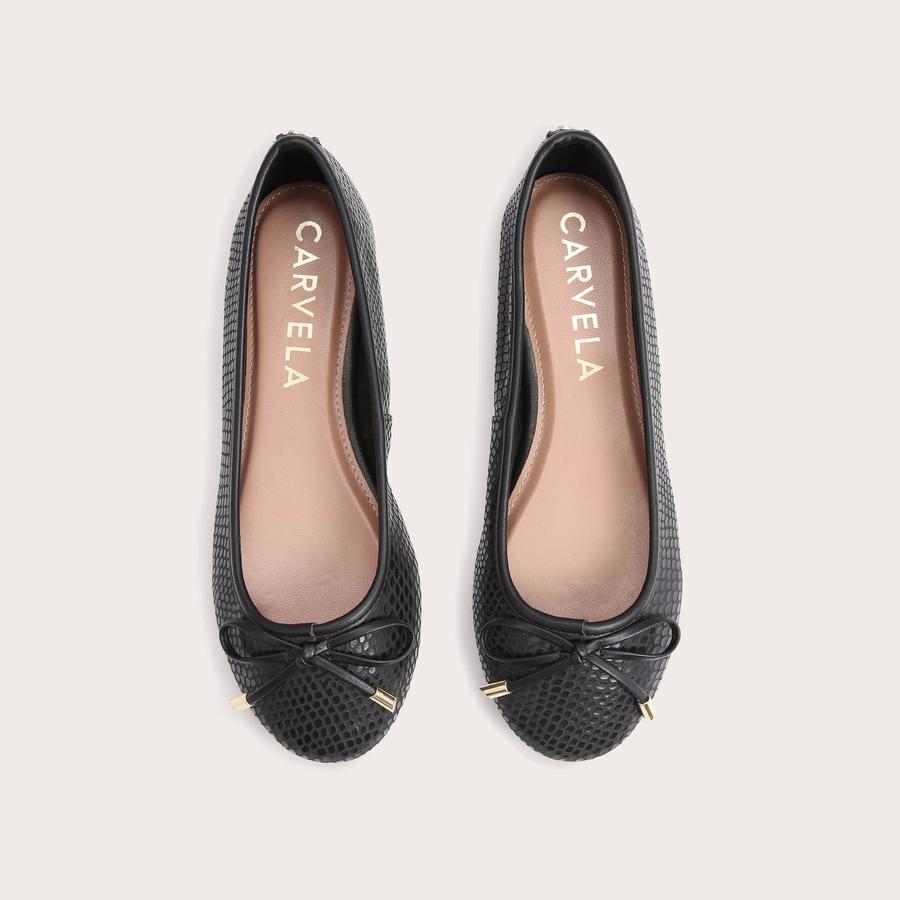 MAJIC Black Ballerina Pumps by CARVELA