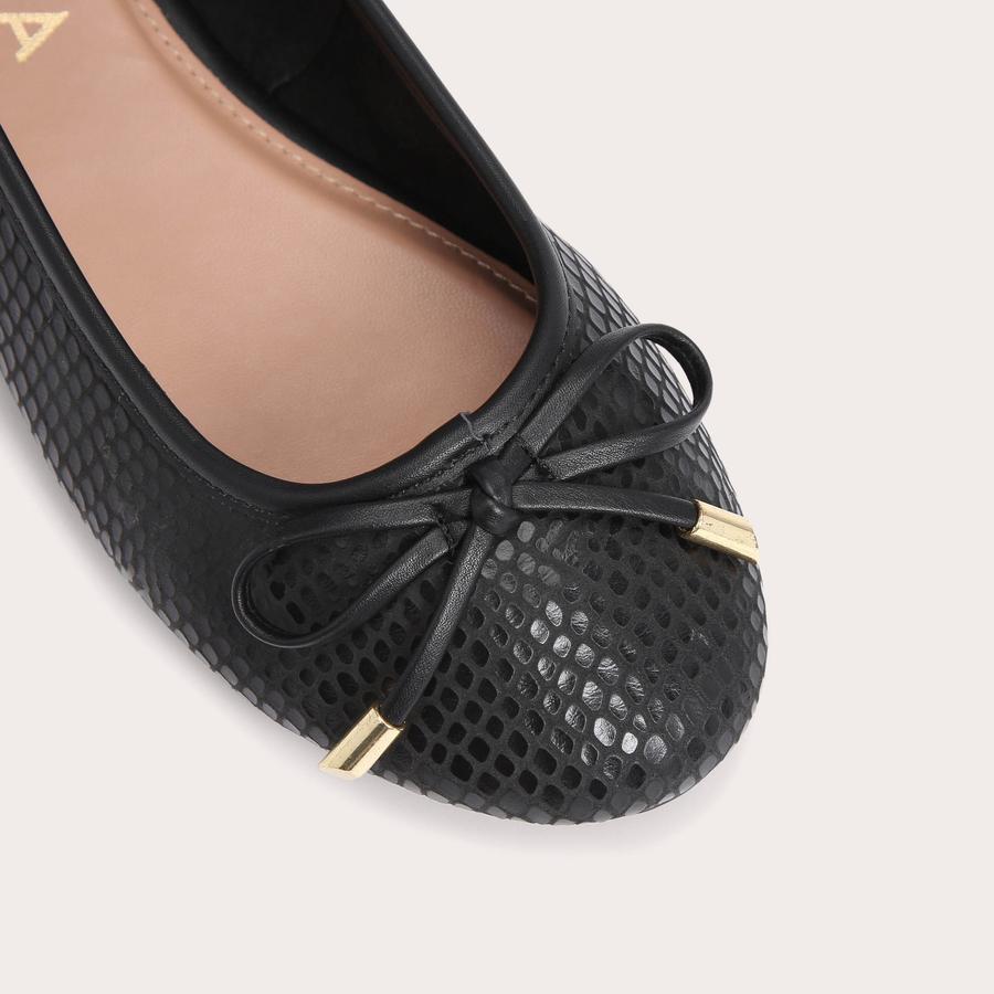 MAJIC Black Ballerina Pumps by CARVELA