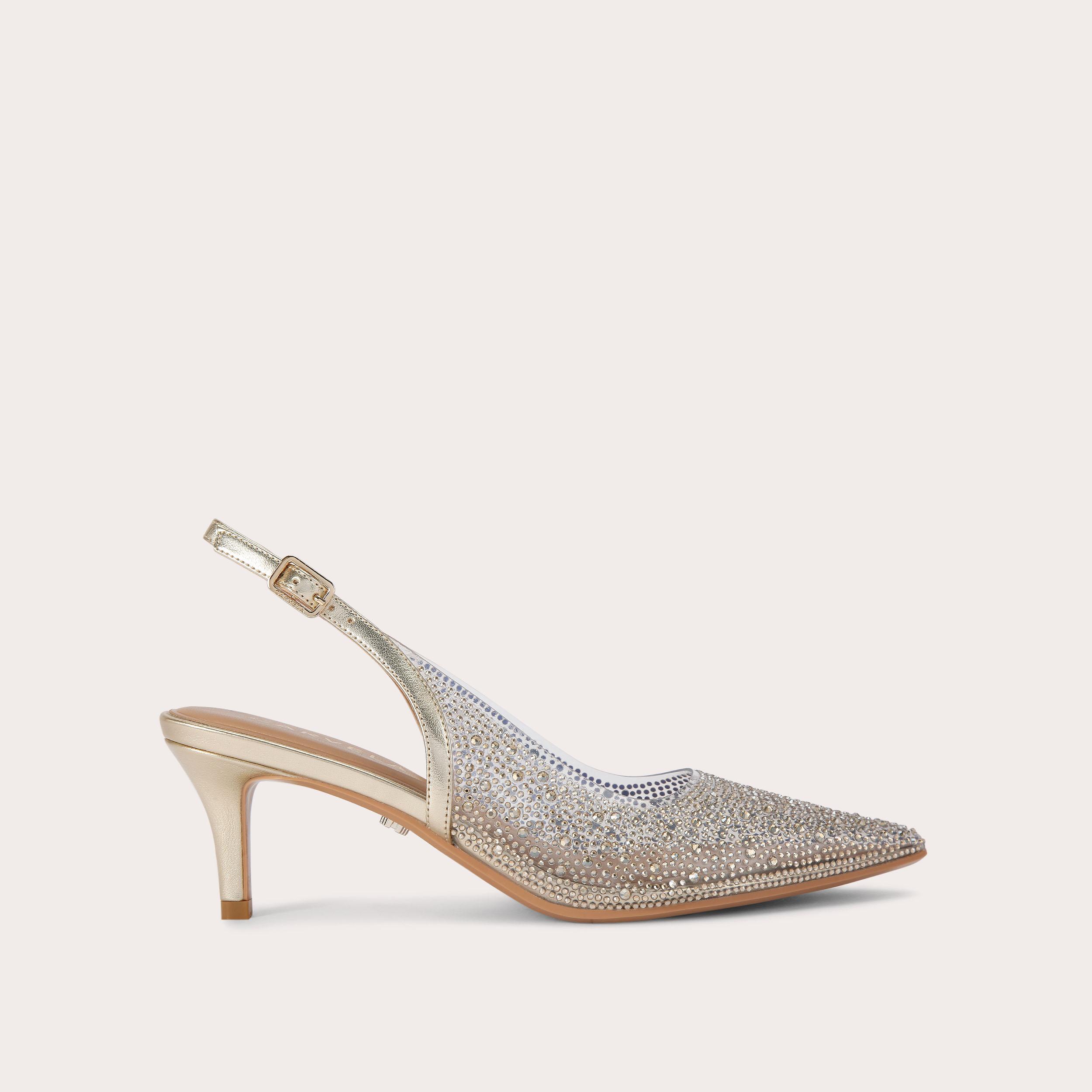 Silver gold heels clearance