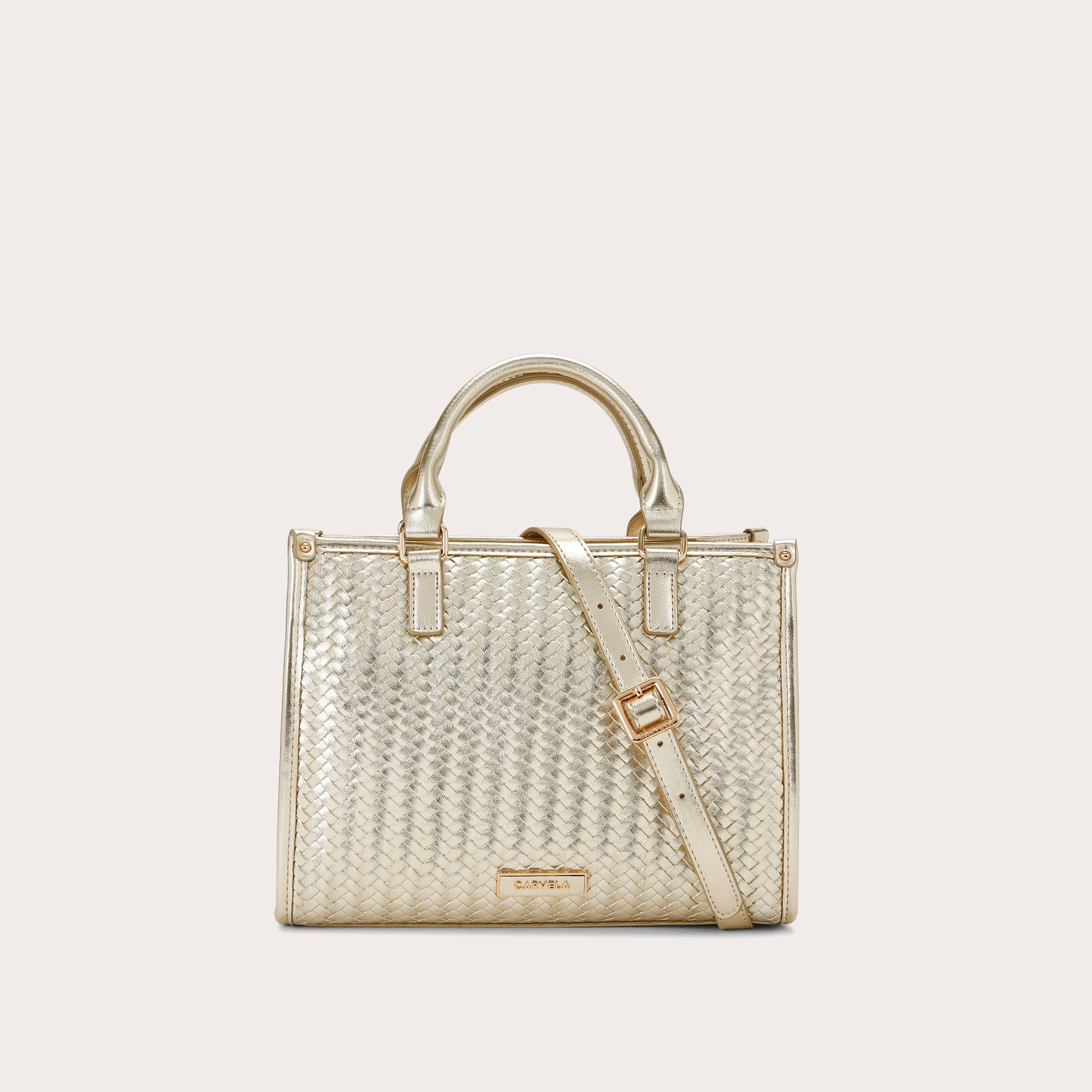 carvela LUCIA MIDI TOTE Metallic Gold Midi Tote Bag by CARVELA