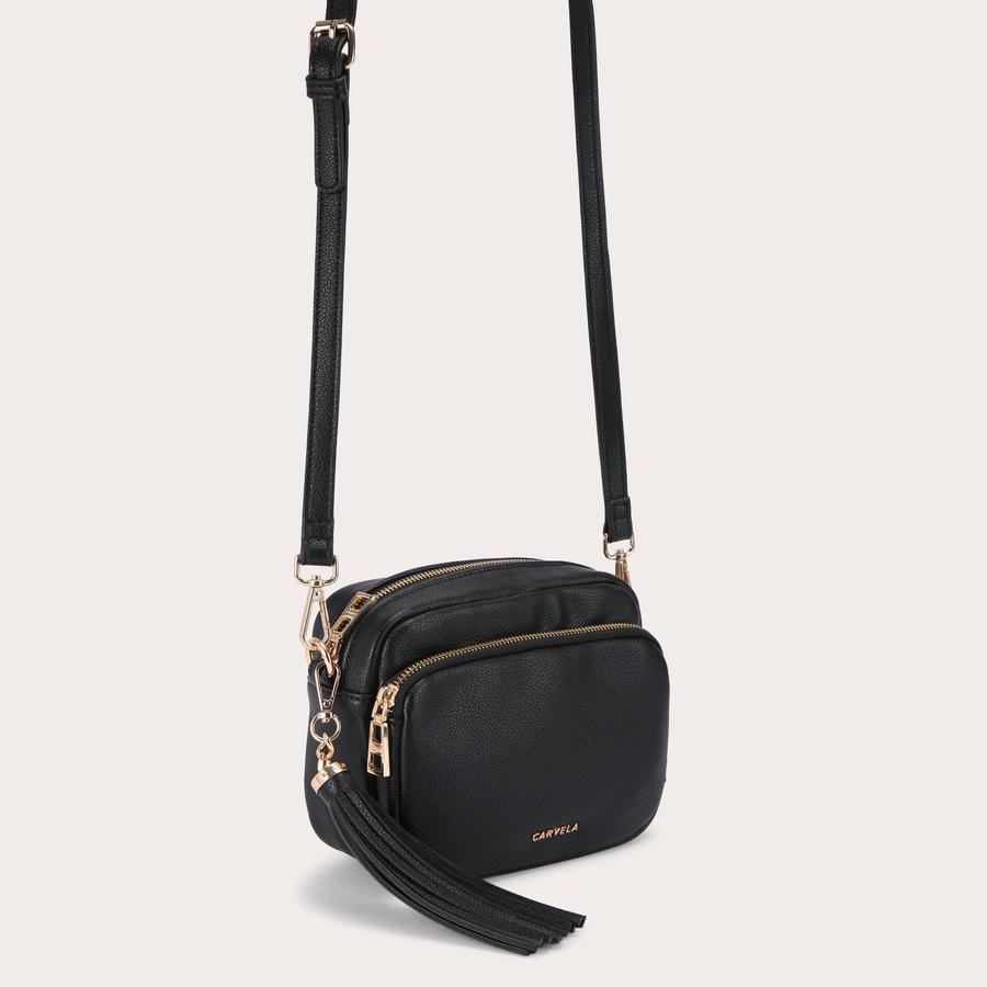 Black tassel crossbody bag online