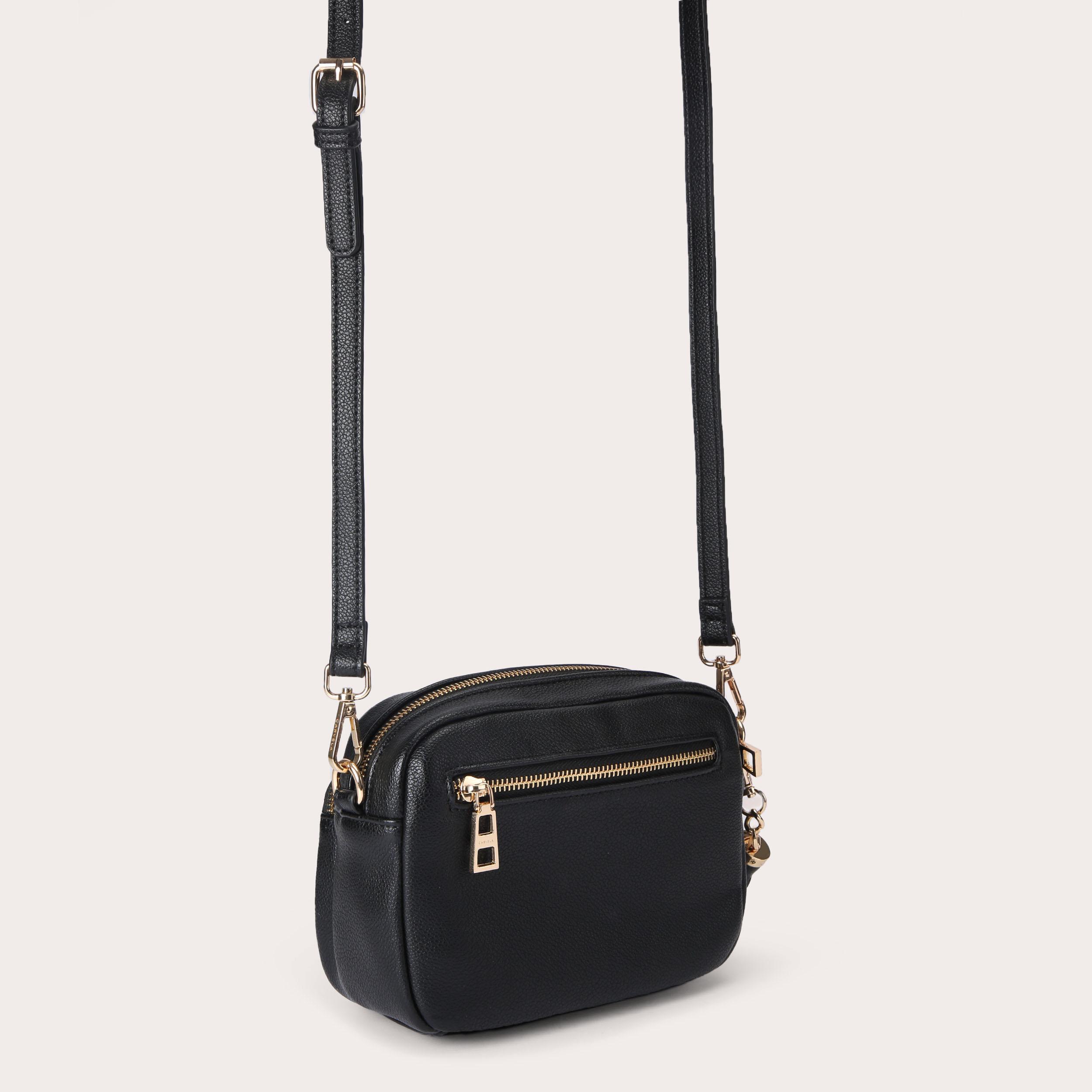 Black carvela crossbody bag sale