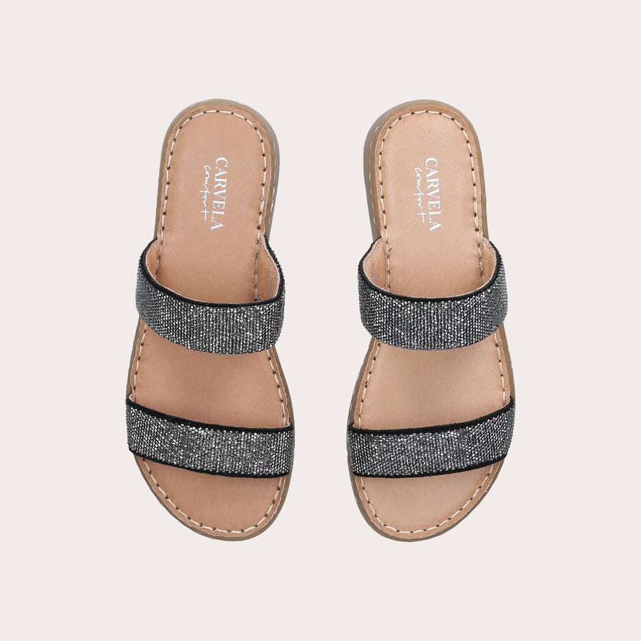 SHAKE Embellished Flat Sandals by CARVELA COMFORT