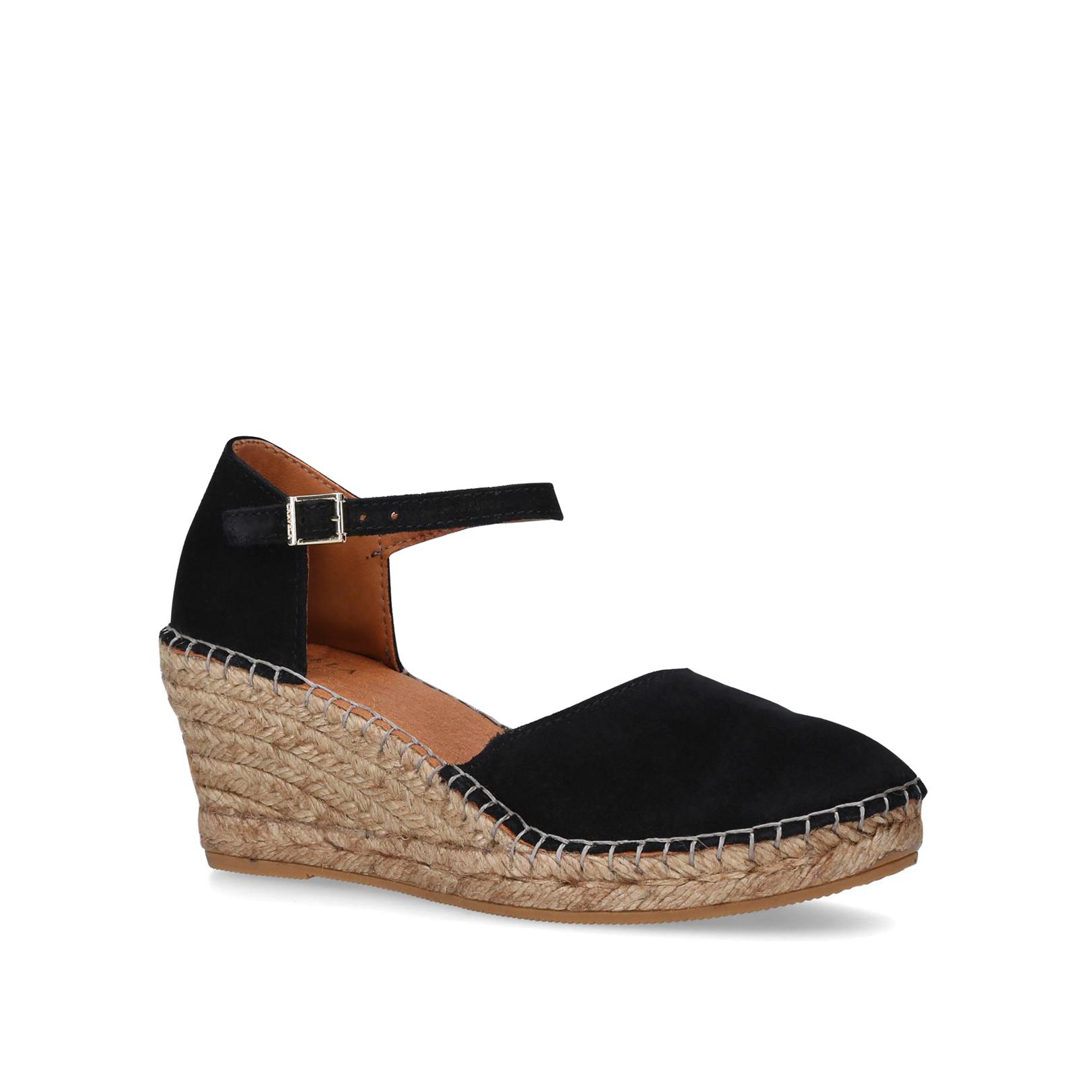 carvela black wedge sandals