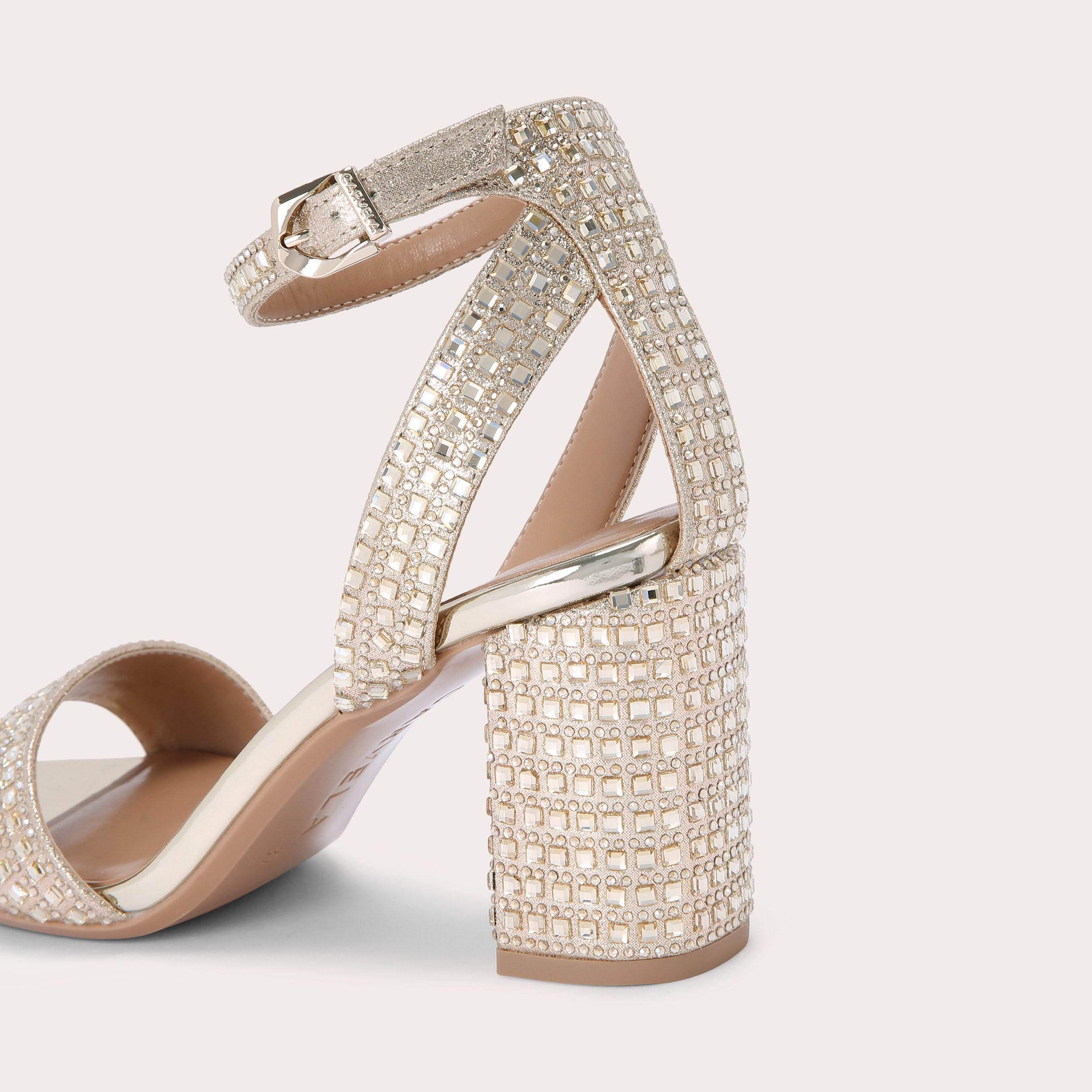 Carvela store glimmer gold