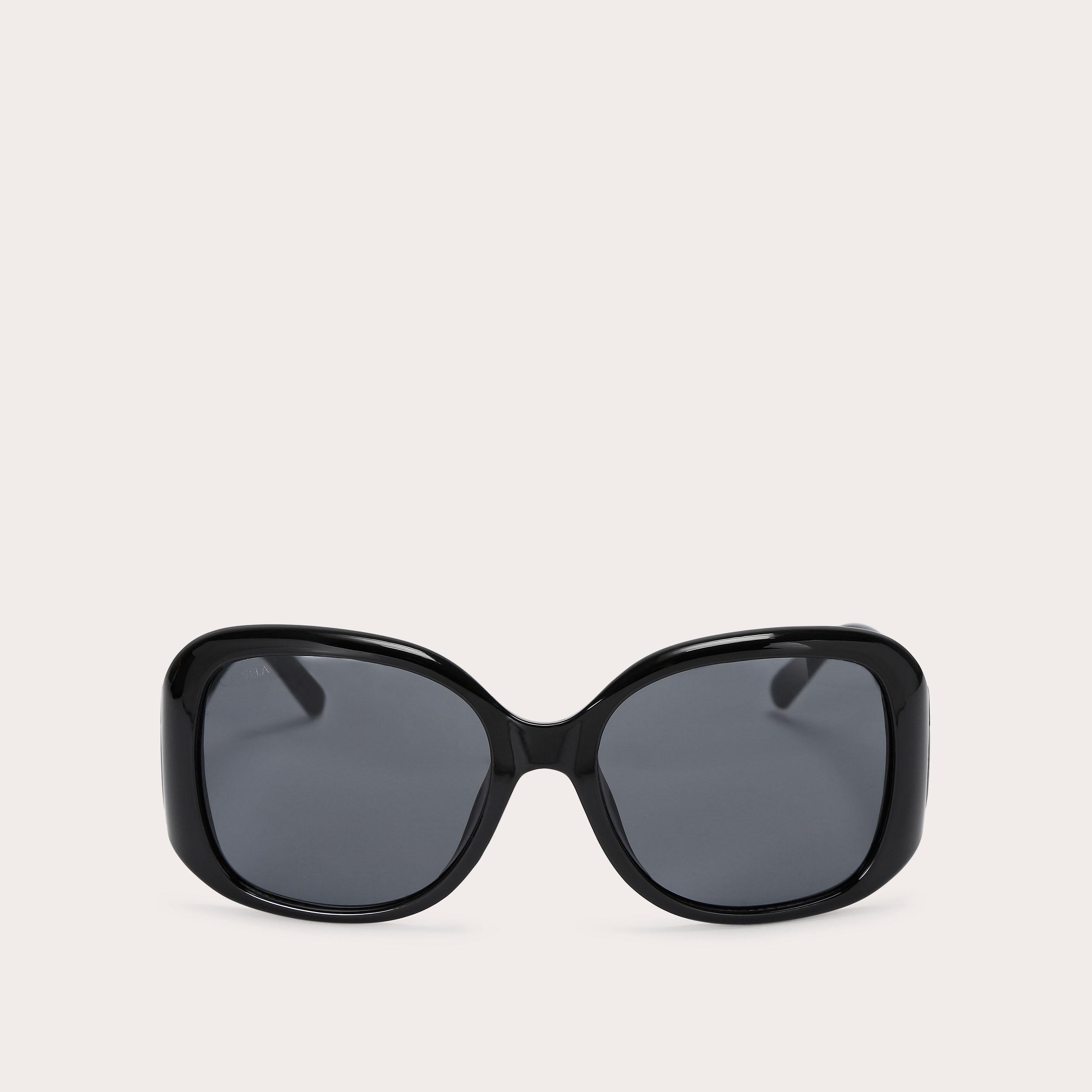carvela CARVELA OVERSIZED C Black Round Sunglasses by CARVELA