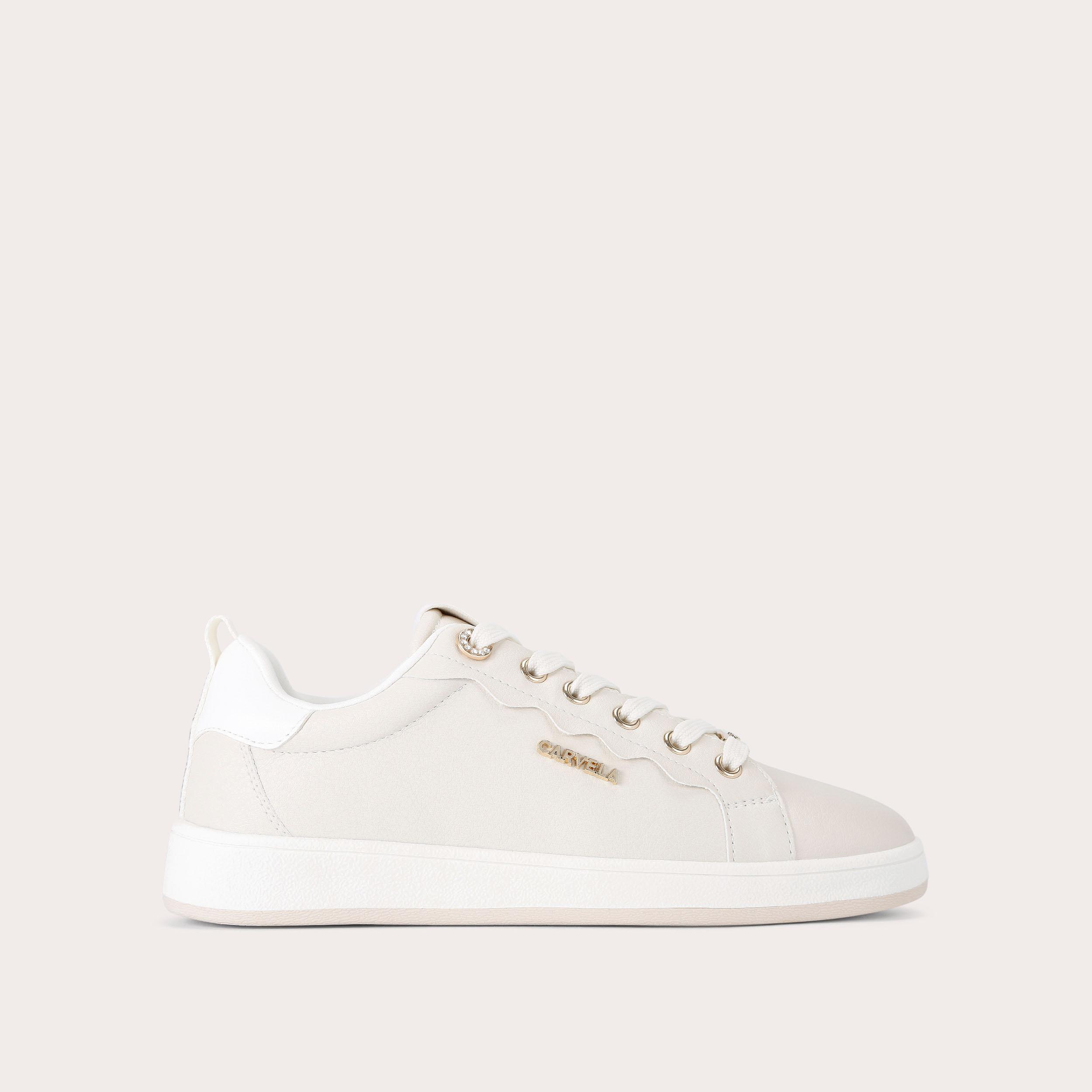 carvela PEONIA SNEAKER Taupe Lace Up Sneaker by CARVELA