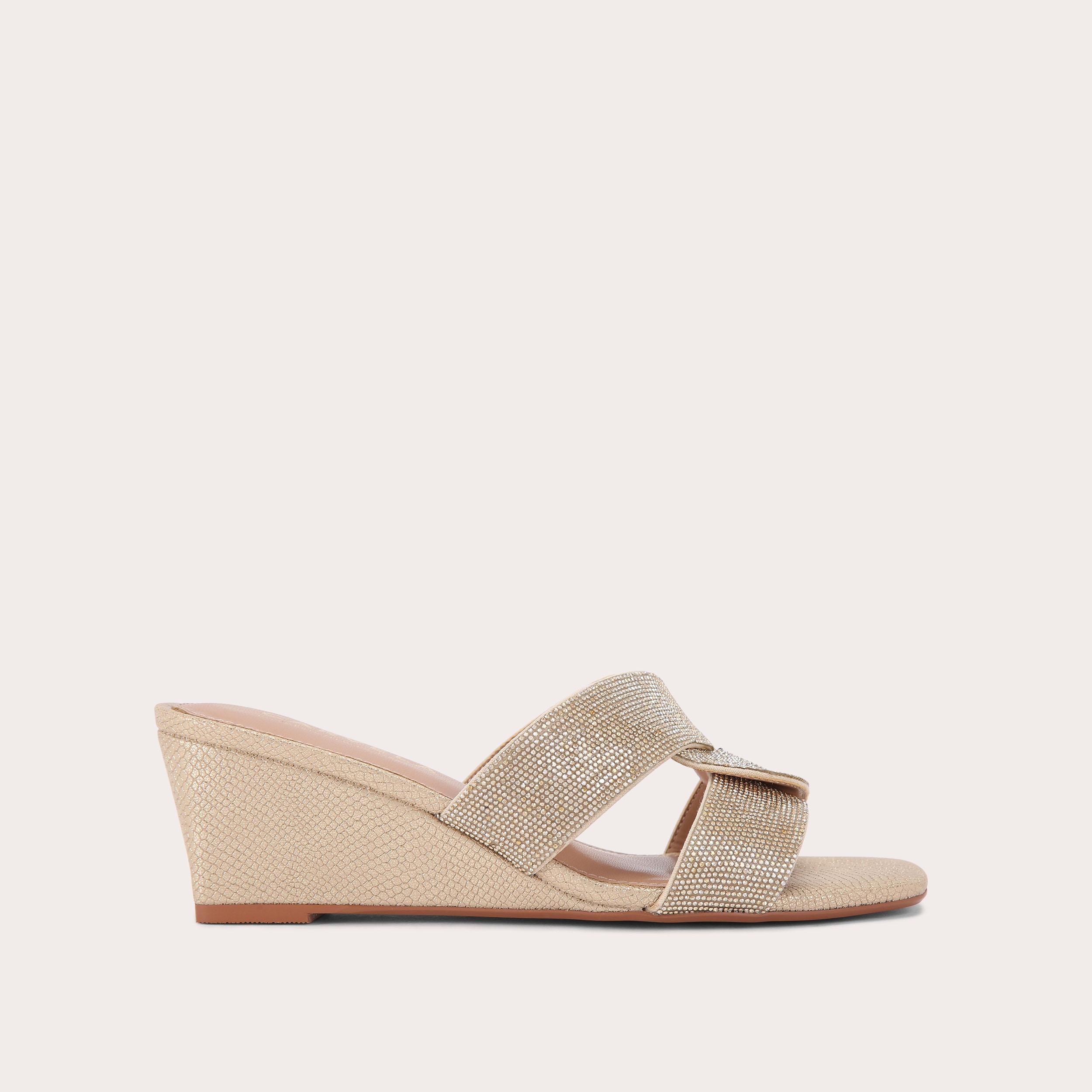 carvela ORNELLA MULE WEDGE Silver Wedge Heel by CARVELA