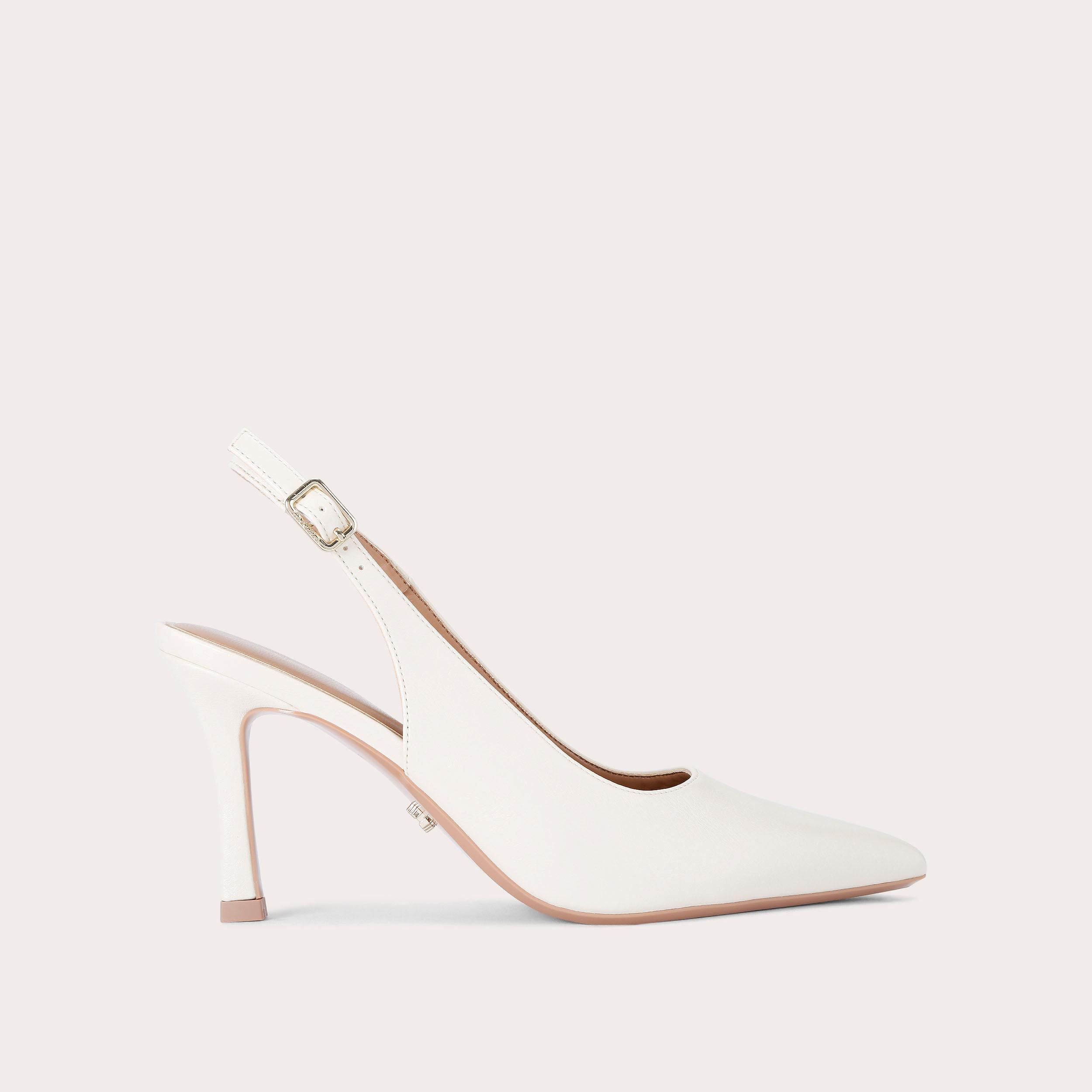 carvela CORLETTA SLING COURT Bone Leather Alternative Sling Back Heel by CARVELA