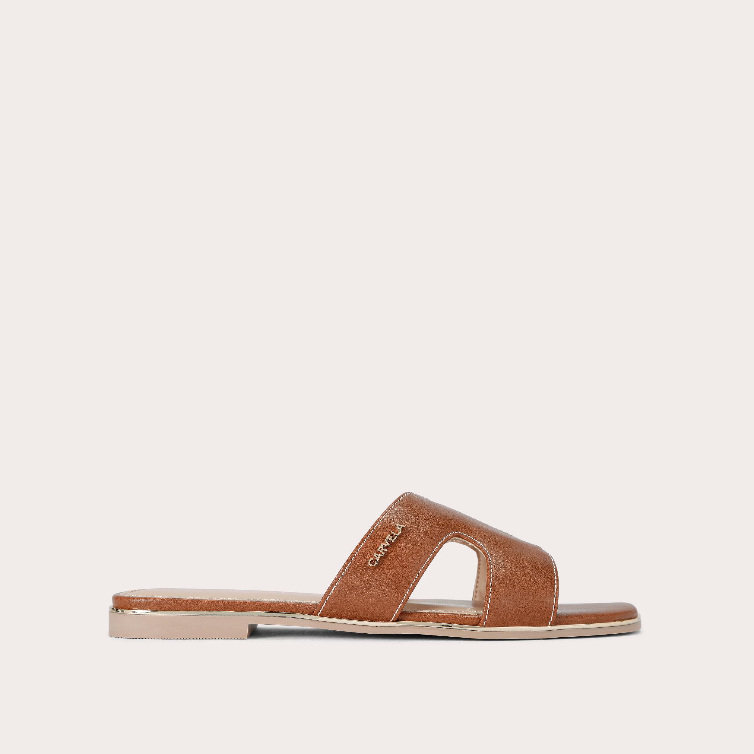 carvela sandals tan