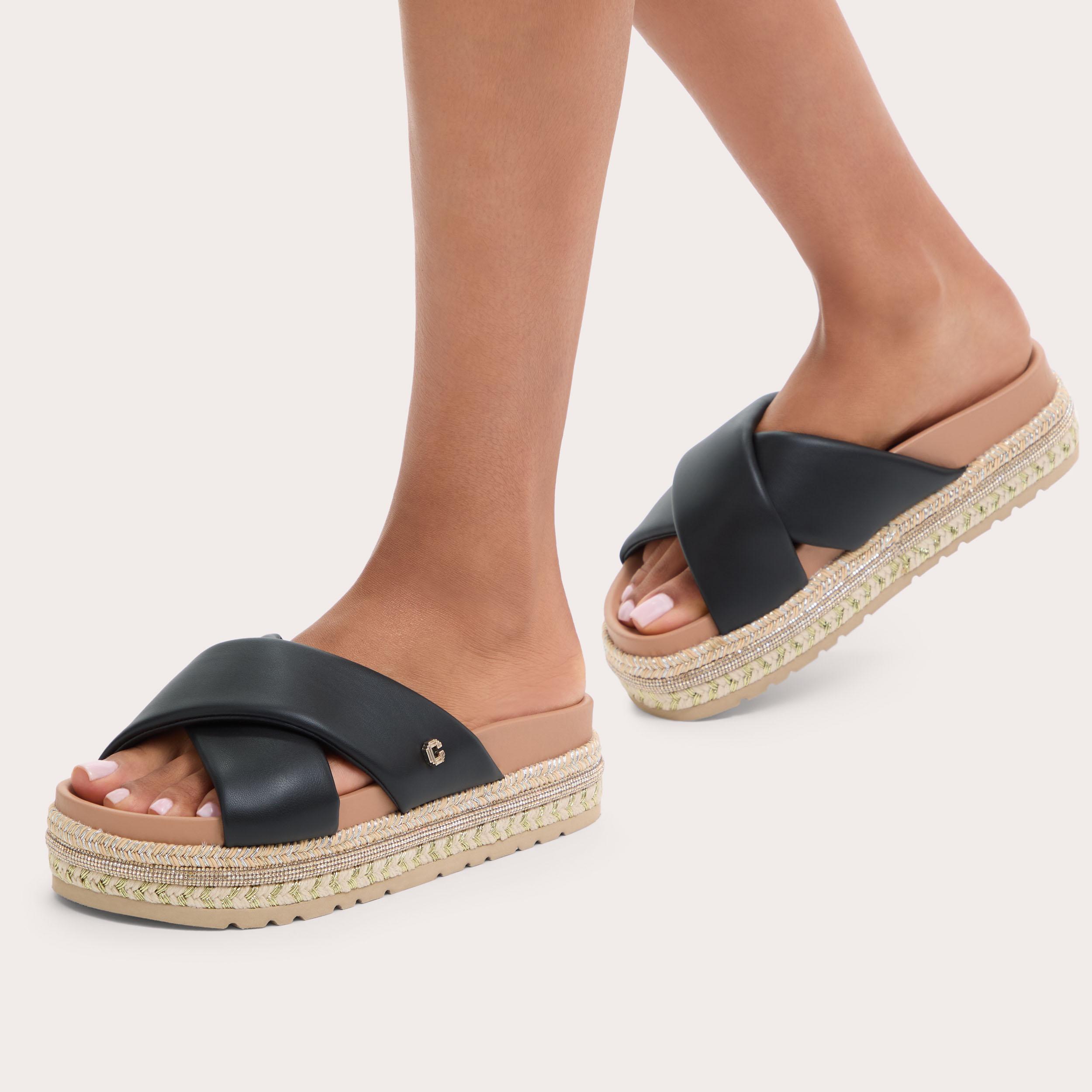 FASCINO FLATFORM Crossed Strap Sandal by CARVELA