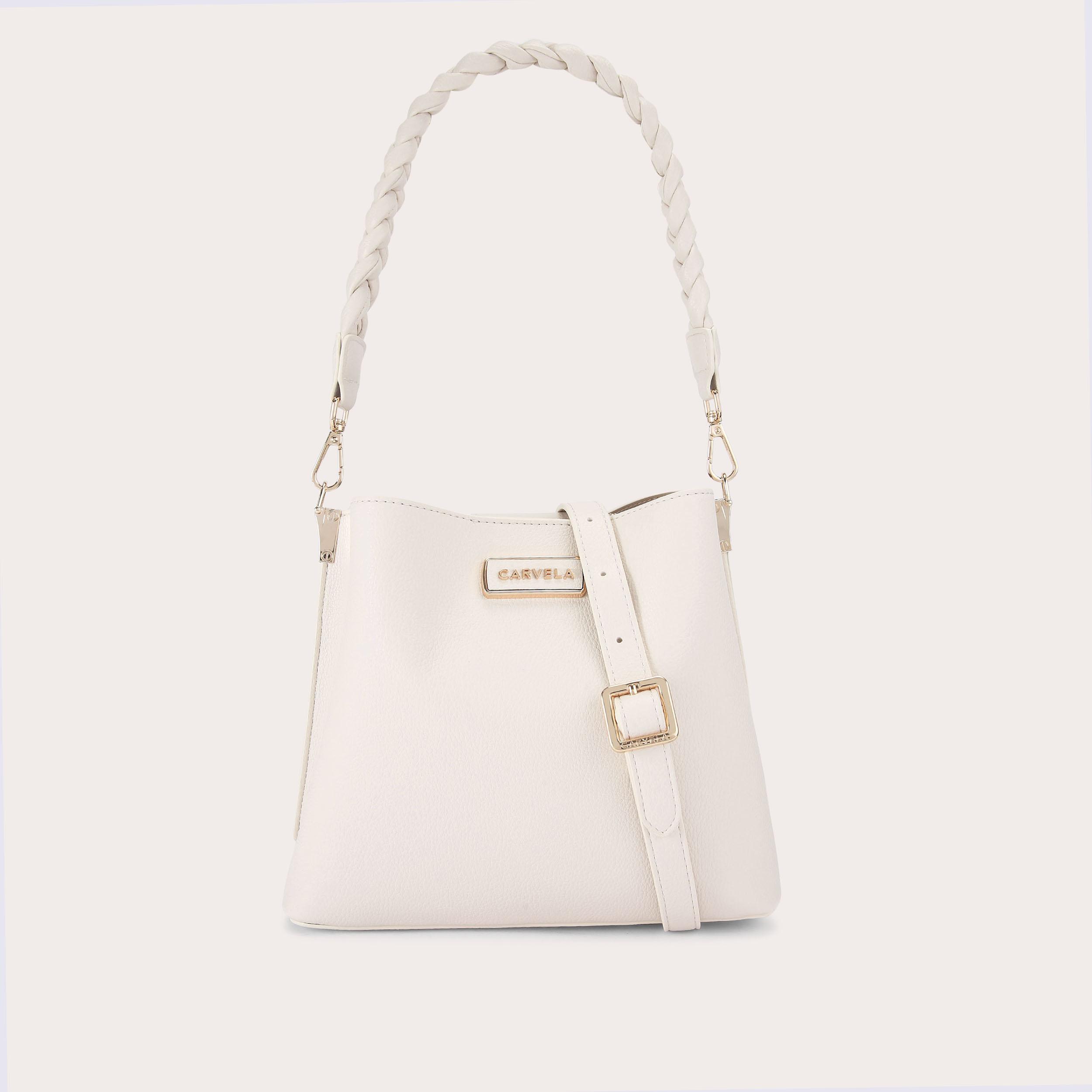 carvela ALESSIA PLAIT MIDI Taupe Midi Tote Bag by CARVELA