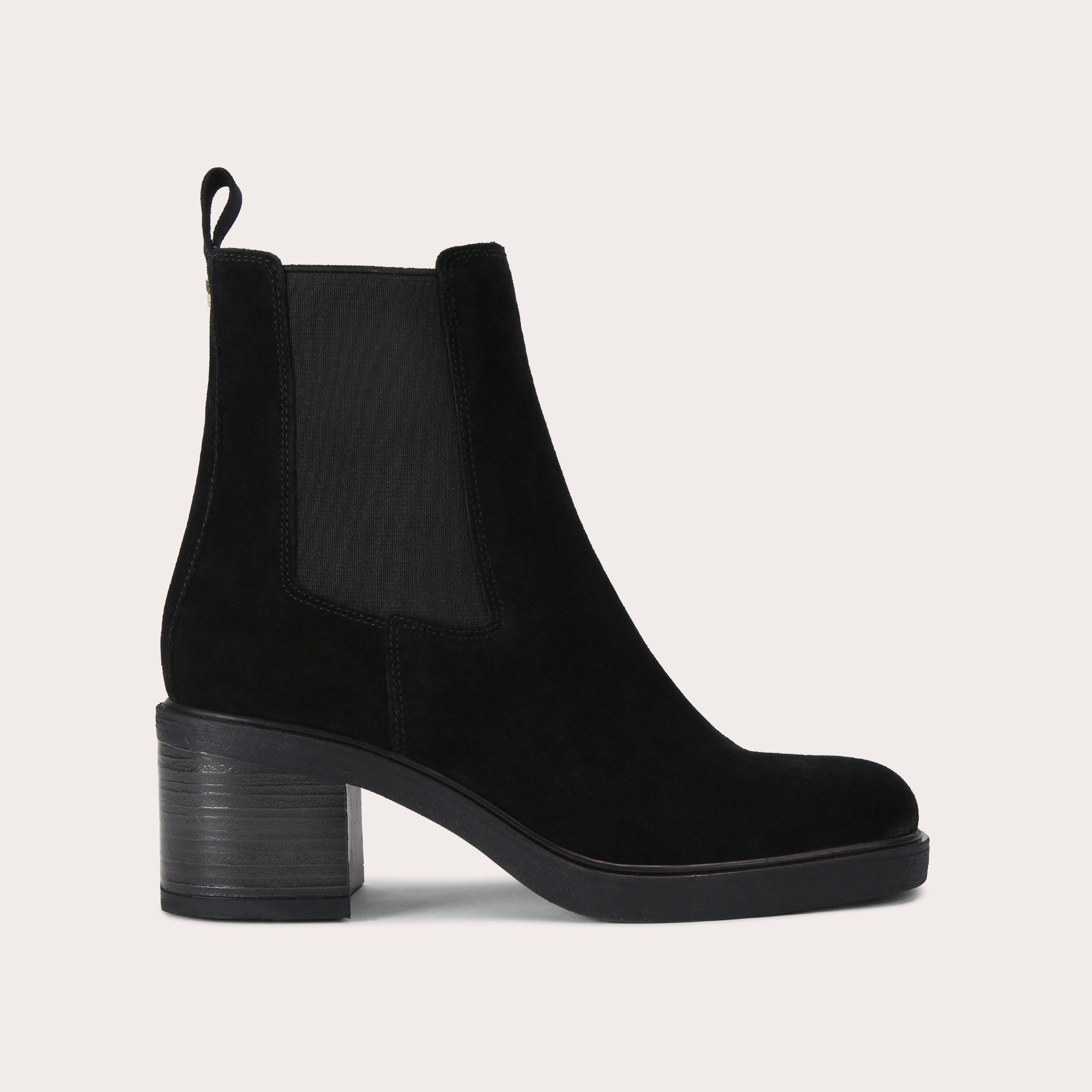 CHIARA Black Suede Ankle Boot by CARVELA COMFORT